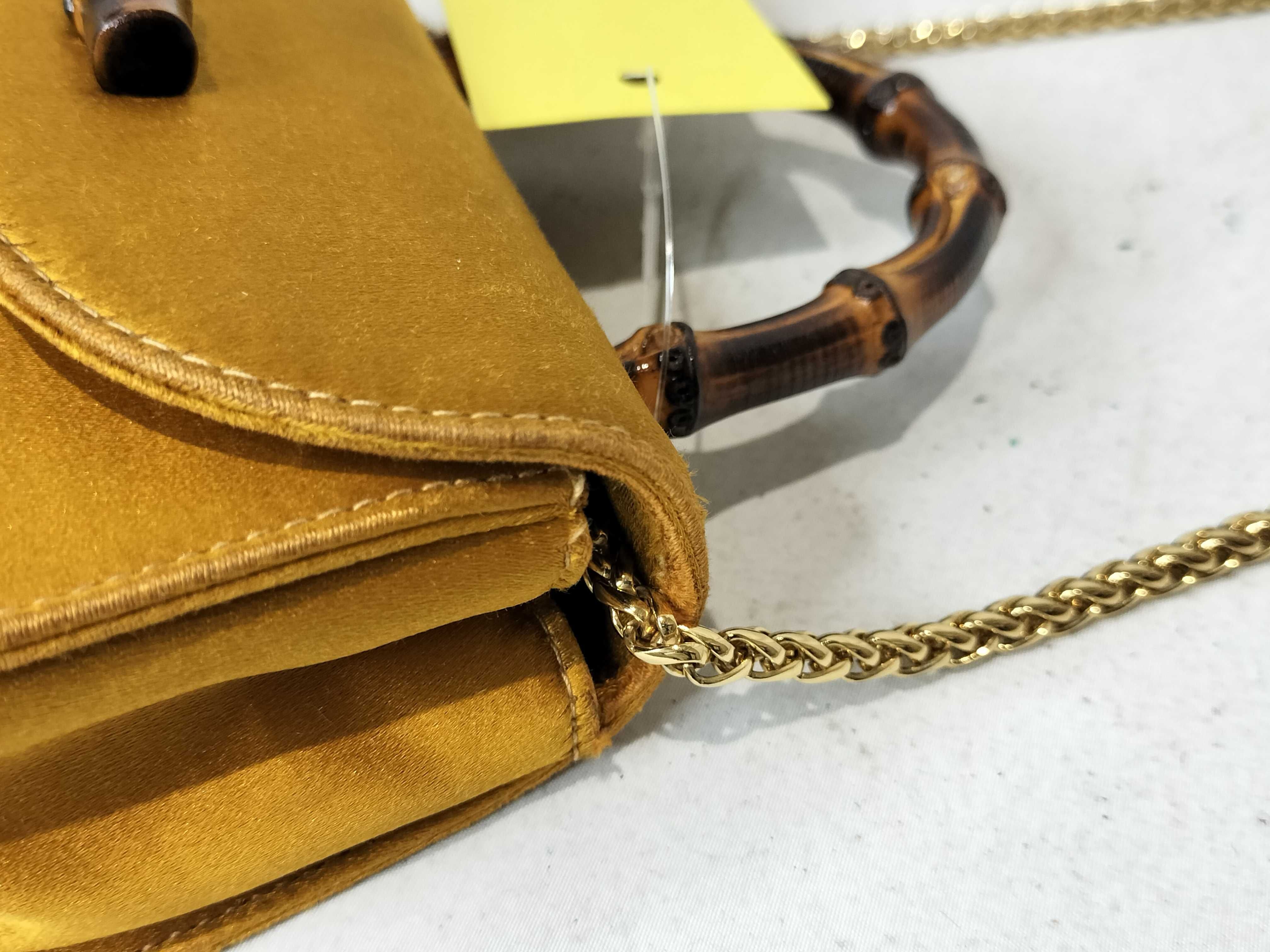 Bamboo Satin Mini Chain Shoulder Bag — view 6