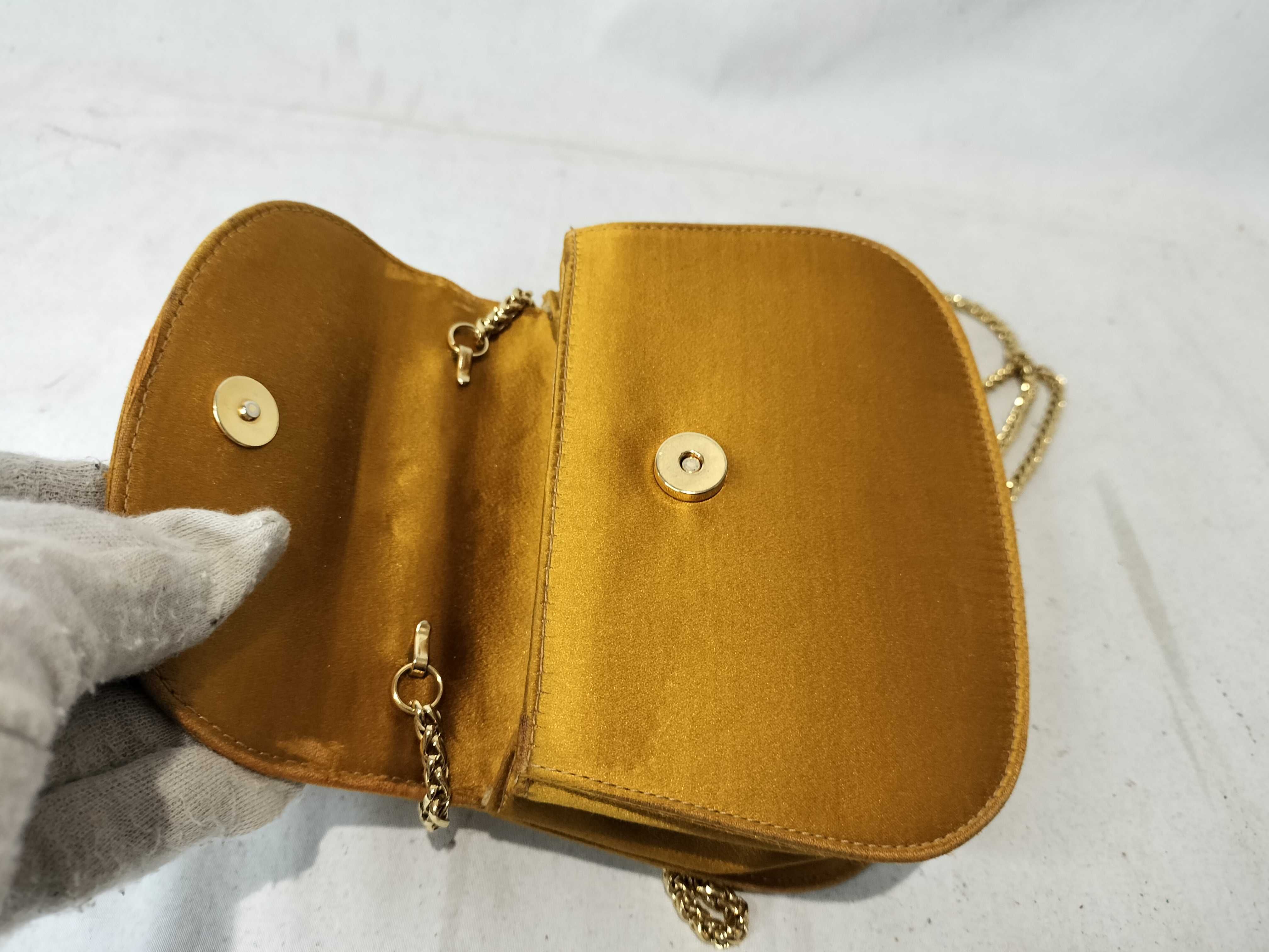 Bamboo Satin Mini Chain Shoulder Bag — view 9
