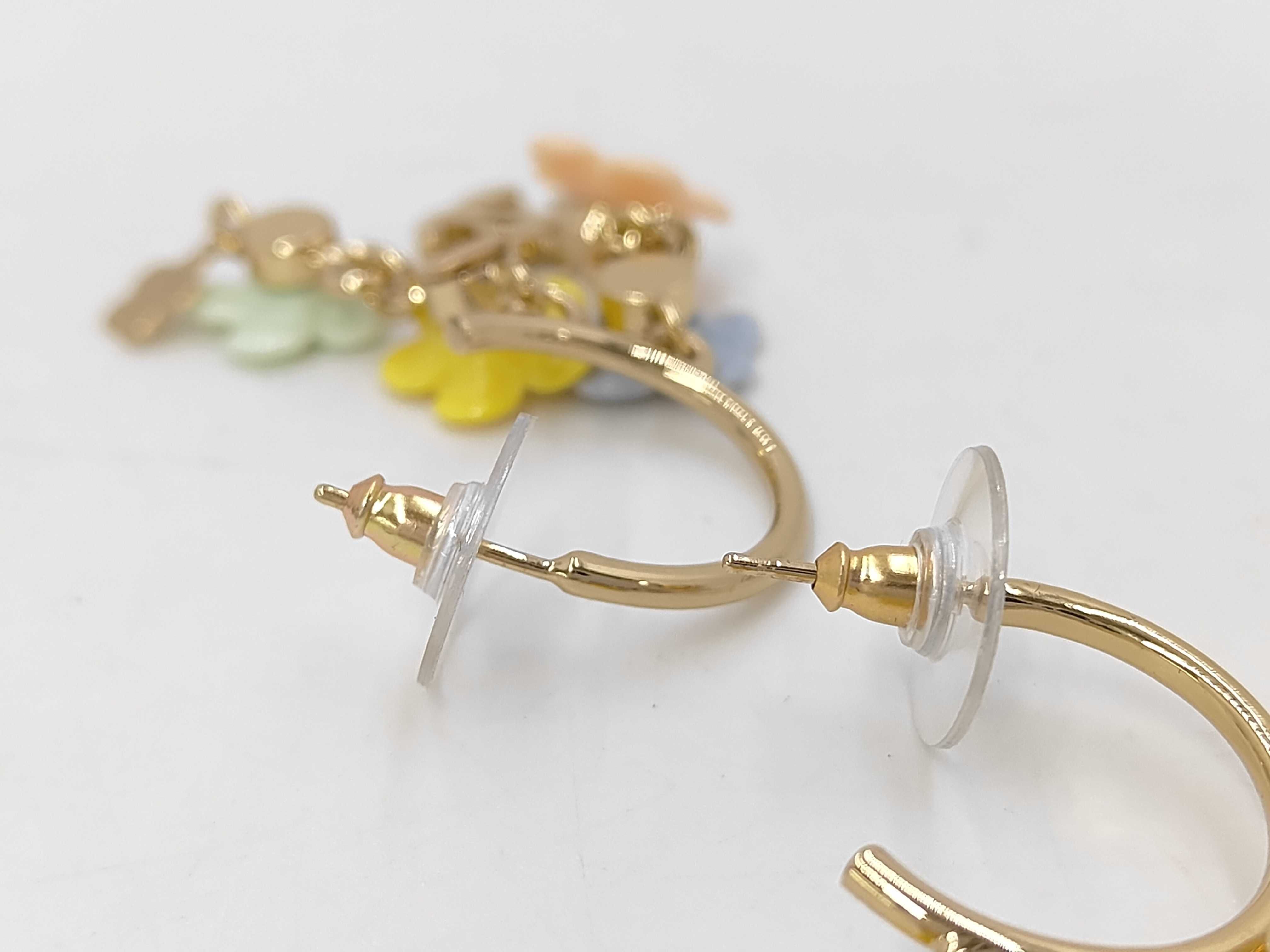 05P Flower Motif Multicolor Earrings — view 2
