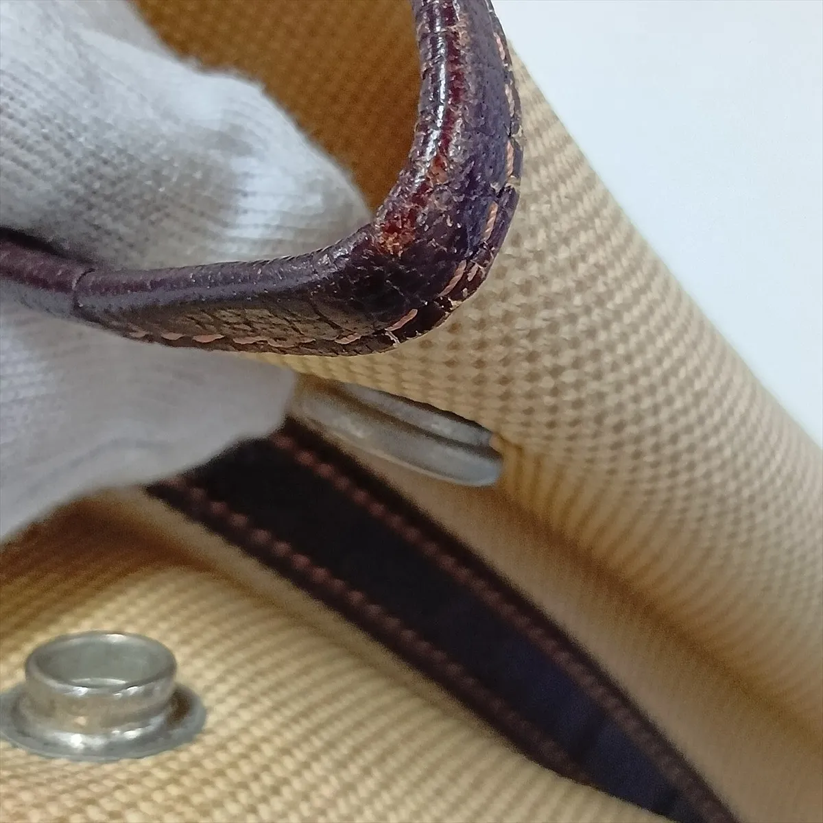 Garden Party 36 PM Toile H x Buffle Beige x Brown Silver Hardware, Engraving Indistinct — view 14