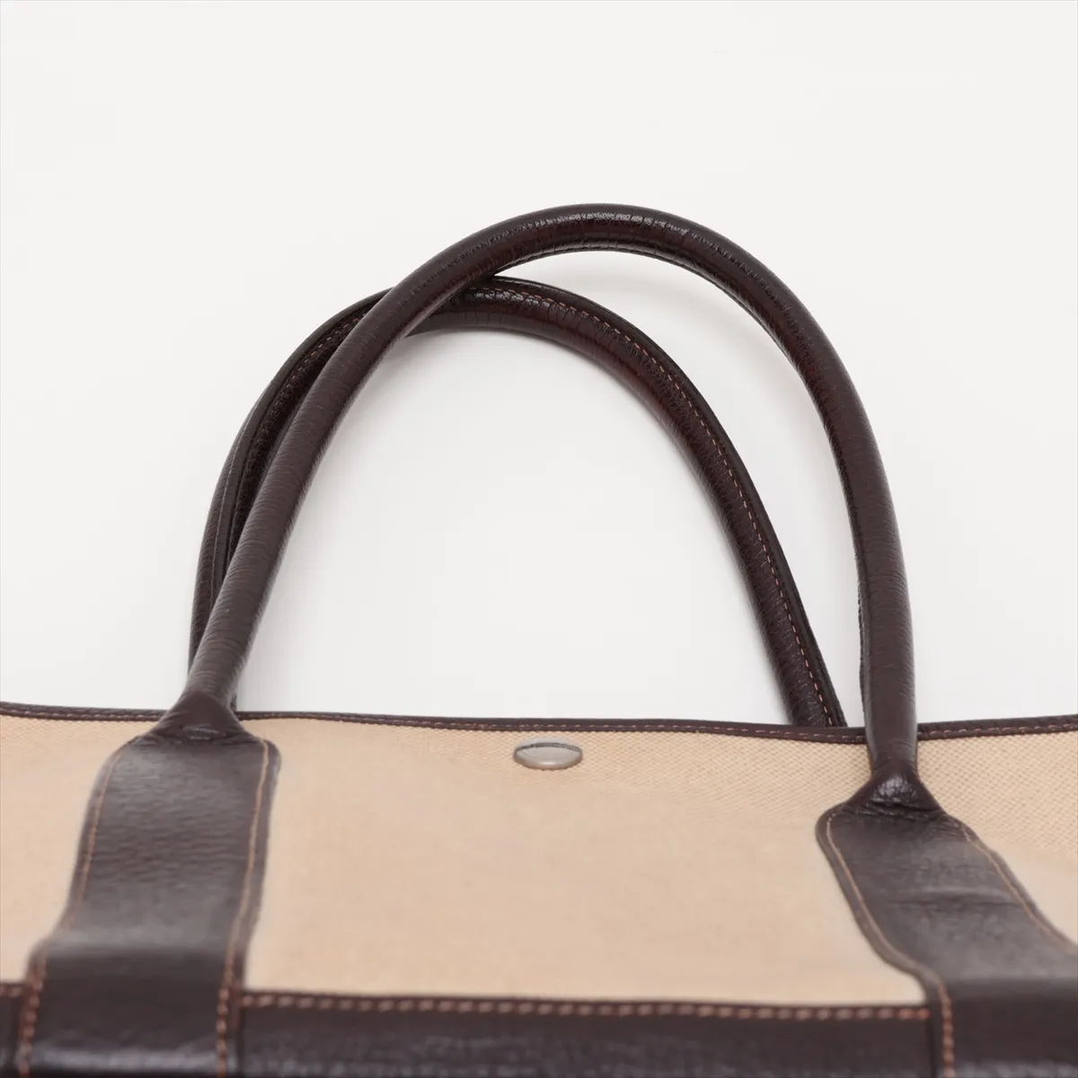 Garden Party 36 PM Toile H x Buffle Beige x Brown Silver Hardware, Engraving Indistinct — view 6
