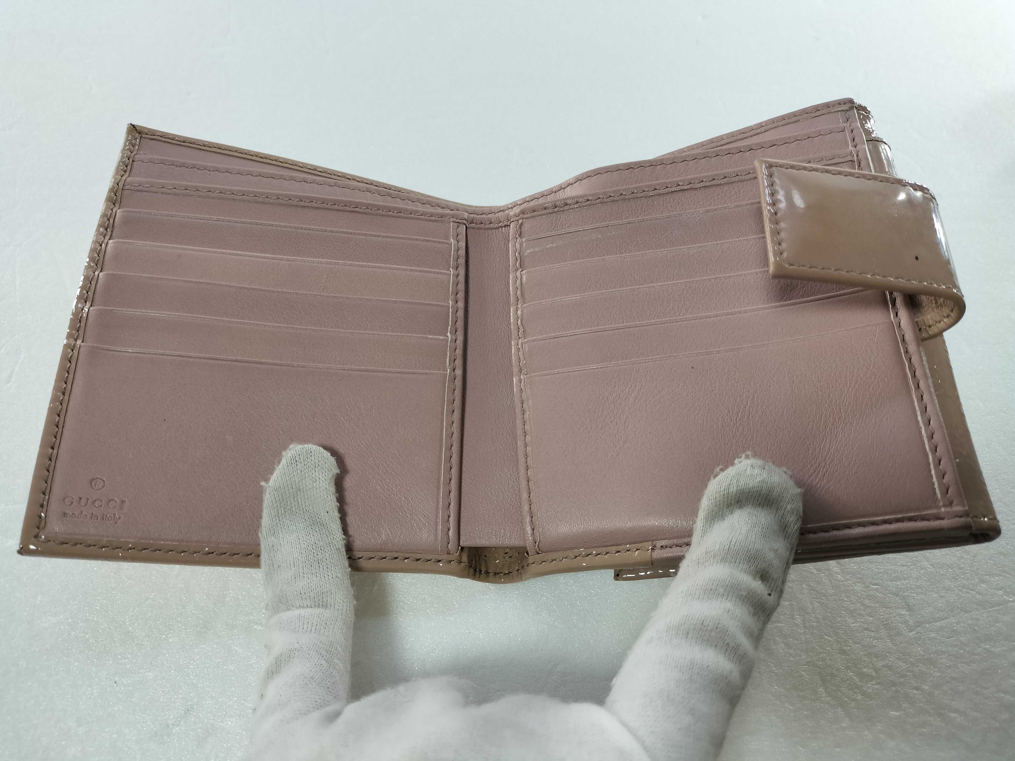 Microssima Bi-fold Wallet, Enamel Pink — view 7