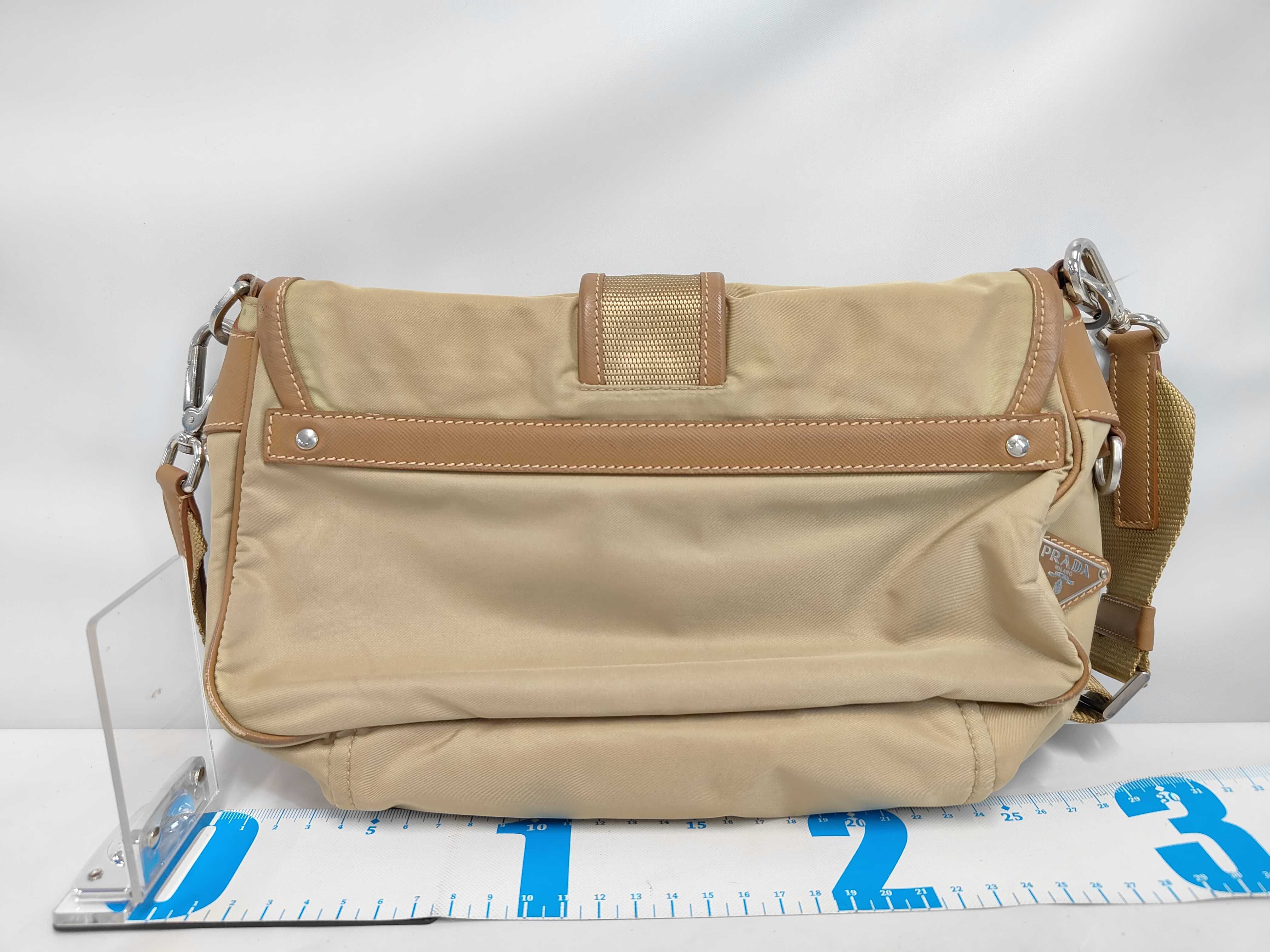 Nylon Shoulder Bag Beige Shoulder Bag — view 2