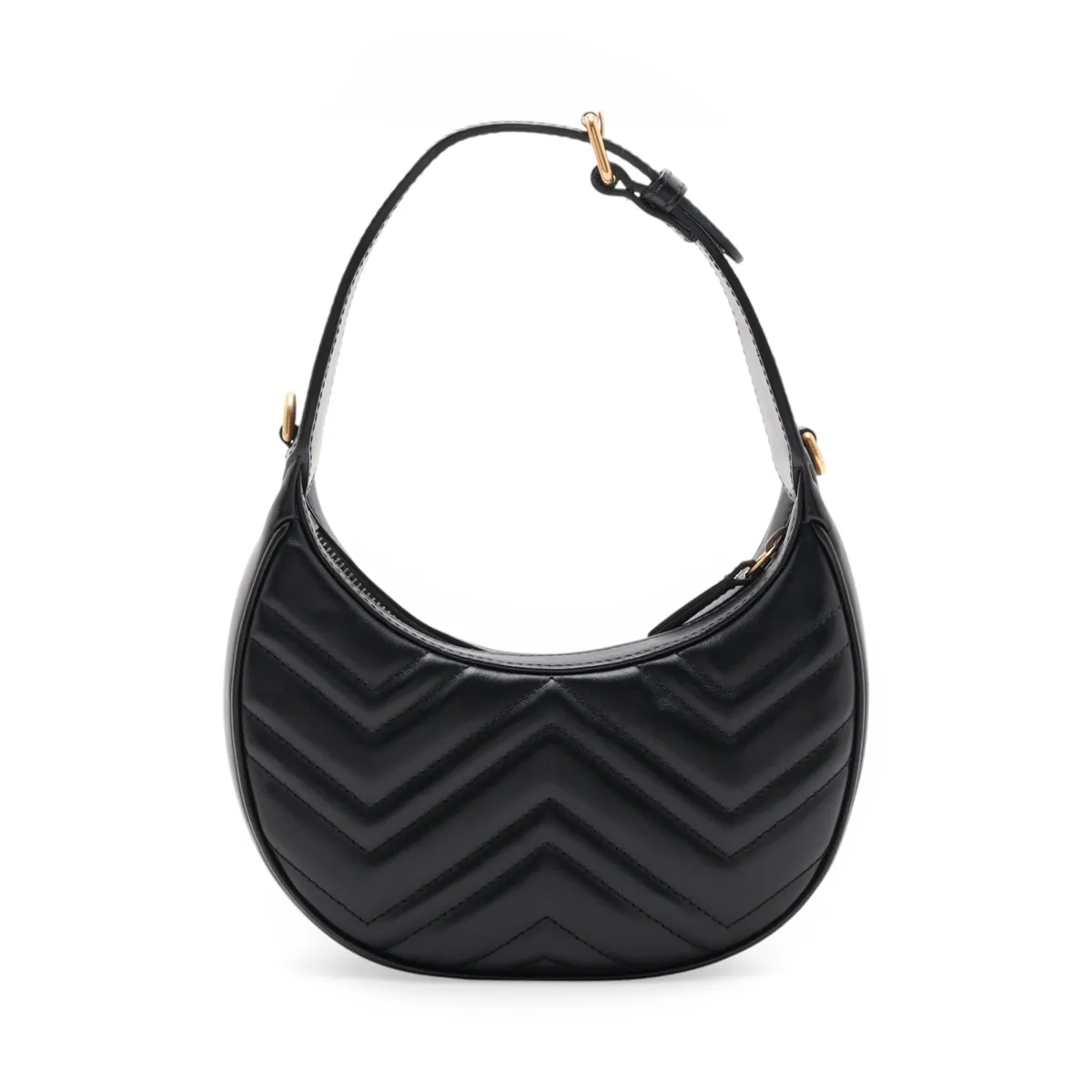 GG Marmont Leather 2-Way Handbag, Black, 699514 — view 2