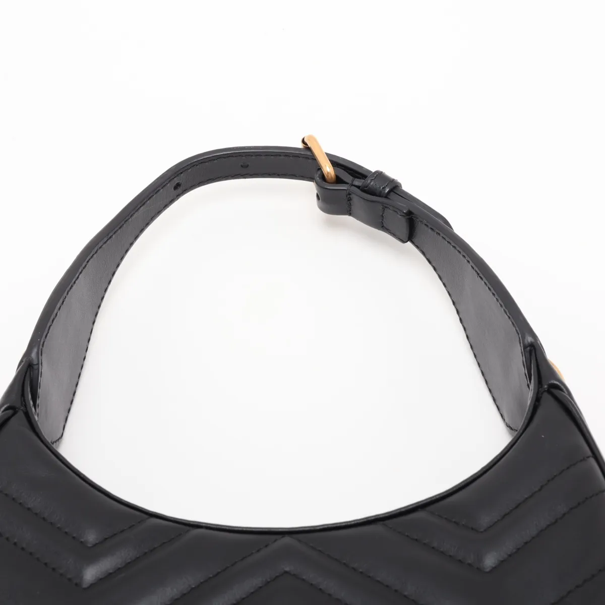 GG Marmont Leather 2-Way Handbag, Black, 699514 — view 6