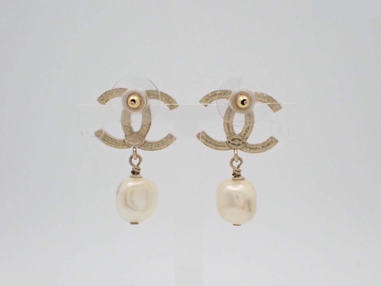 Coco Mark Gold Earrings — view 2