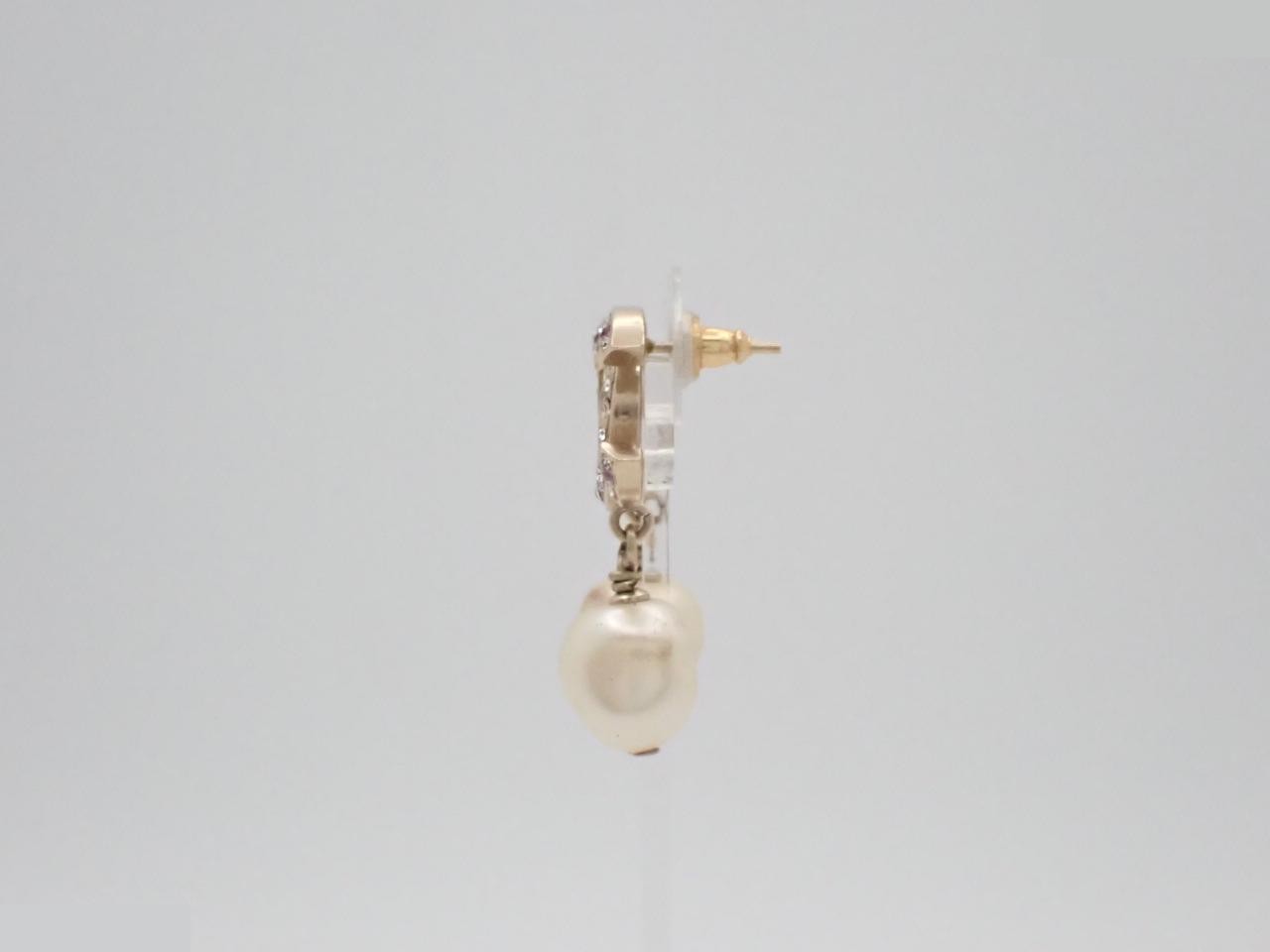Coco Mark Gold Earrings — view 3