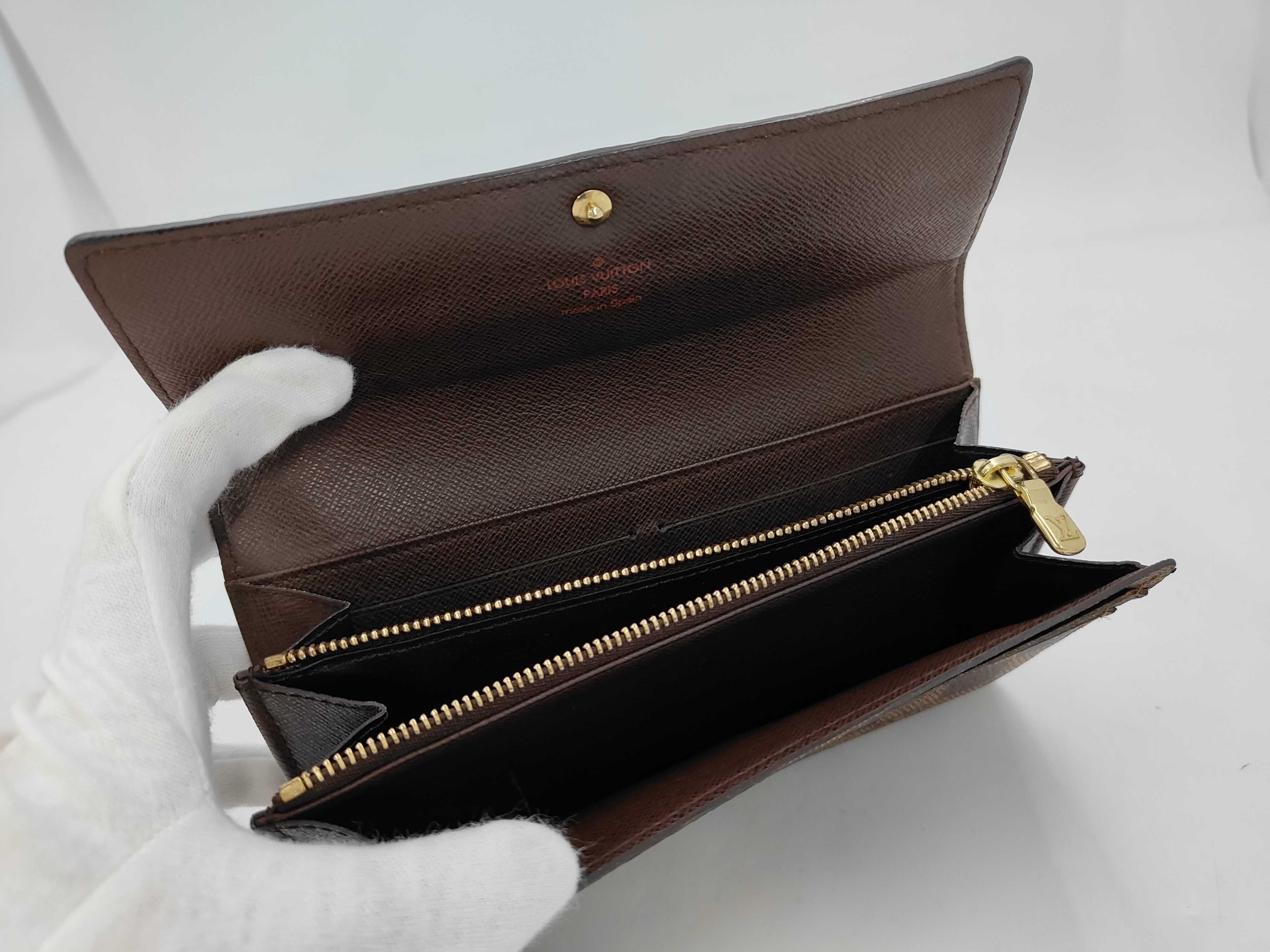 Damier Ebene Sarah Wallet Long Wallet N61734 Wallet — view 6