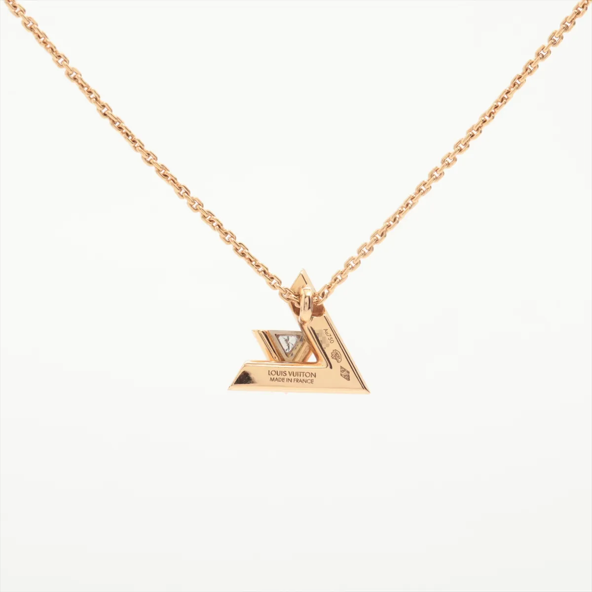 Pendant LV Vault One PM Diamond Necklace 750 (PG) 5.9g F41829 — view 2