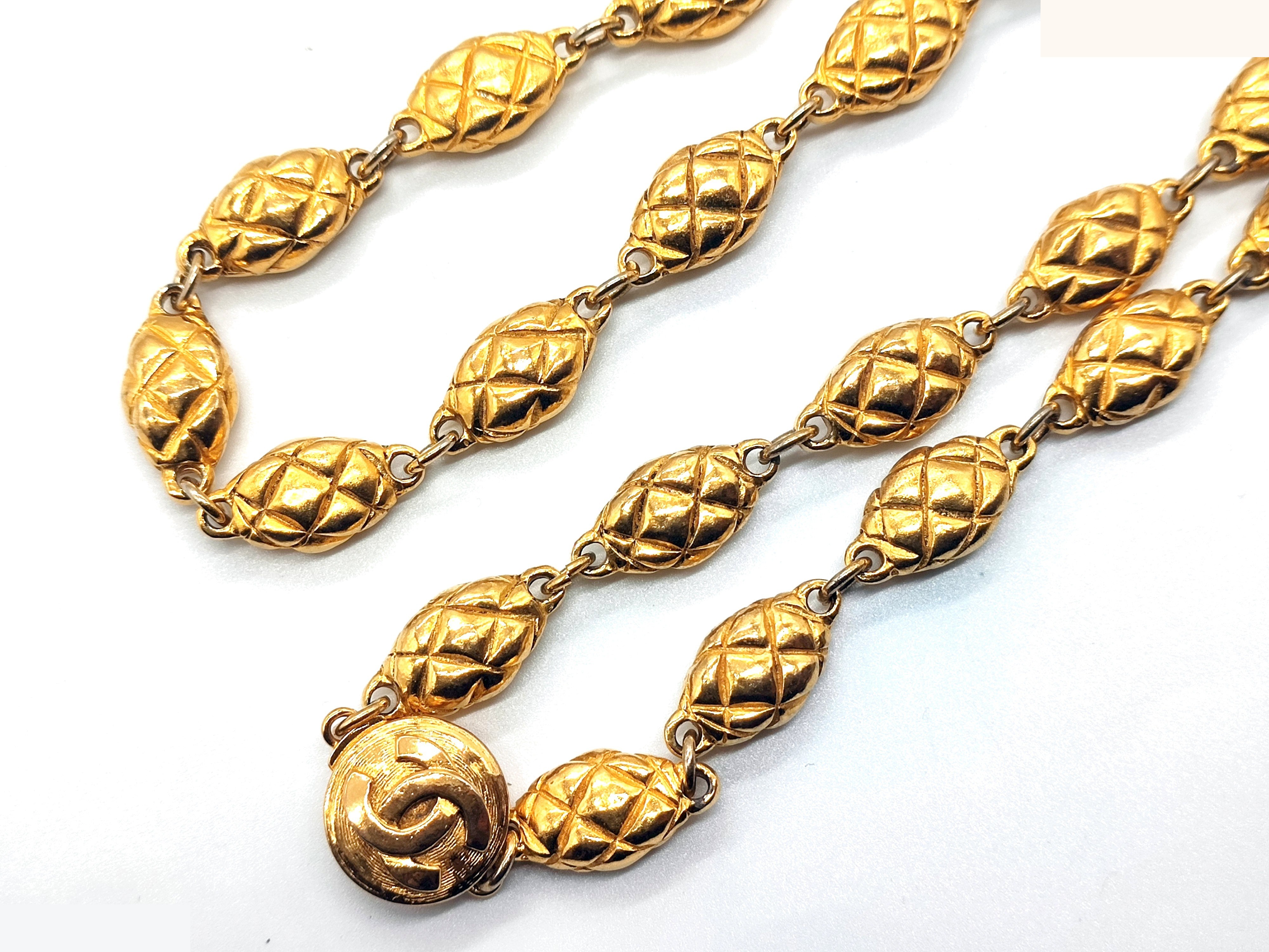 Coco Mark Matelassé Necklace, neck circumference approximately 66cm — view 4