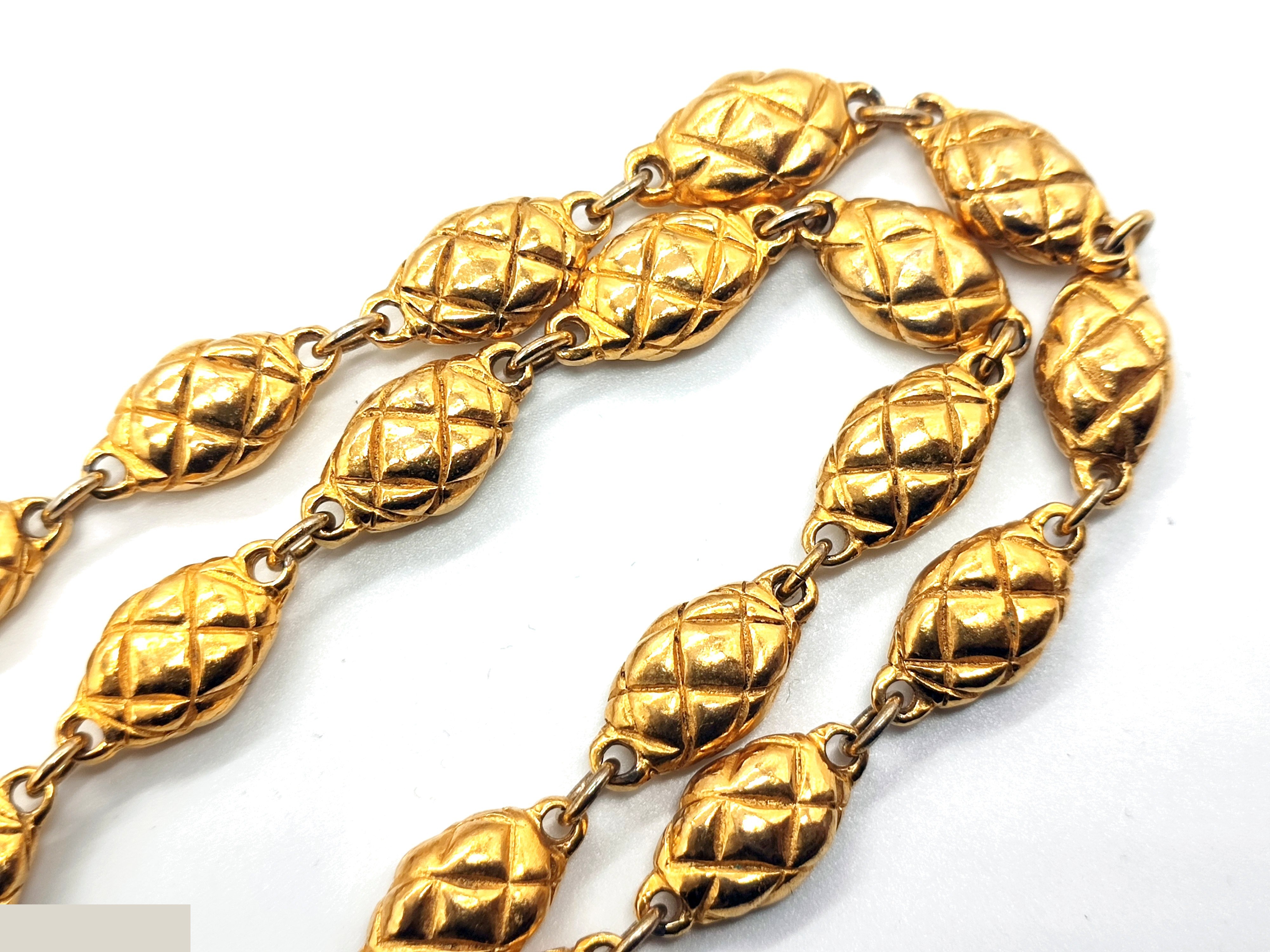 Coco Mark Matelassé Necklace, neck circumference approximately 66cm — view 5