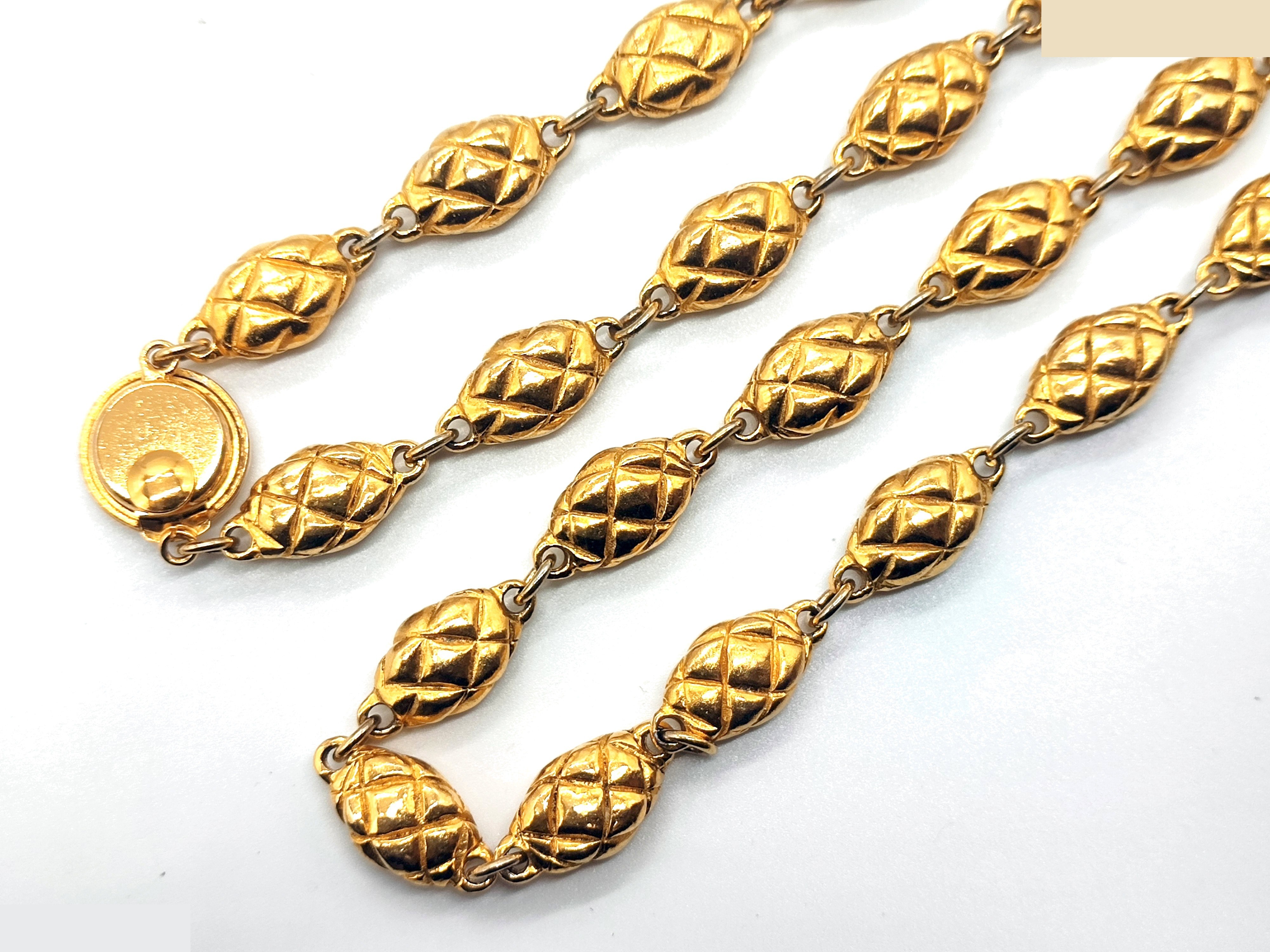Coco Mark Matelassé Necklace, neck circumference approximately 66cm — view 6