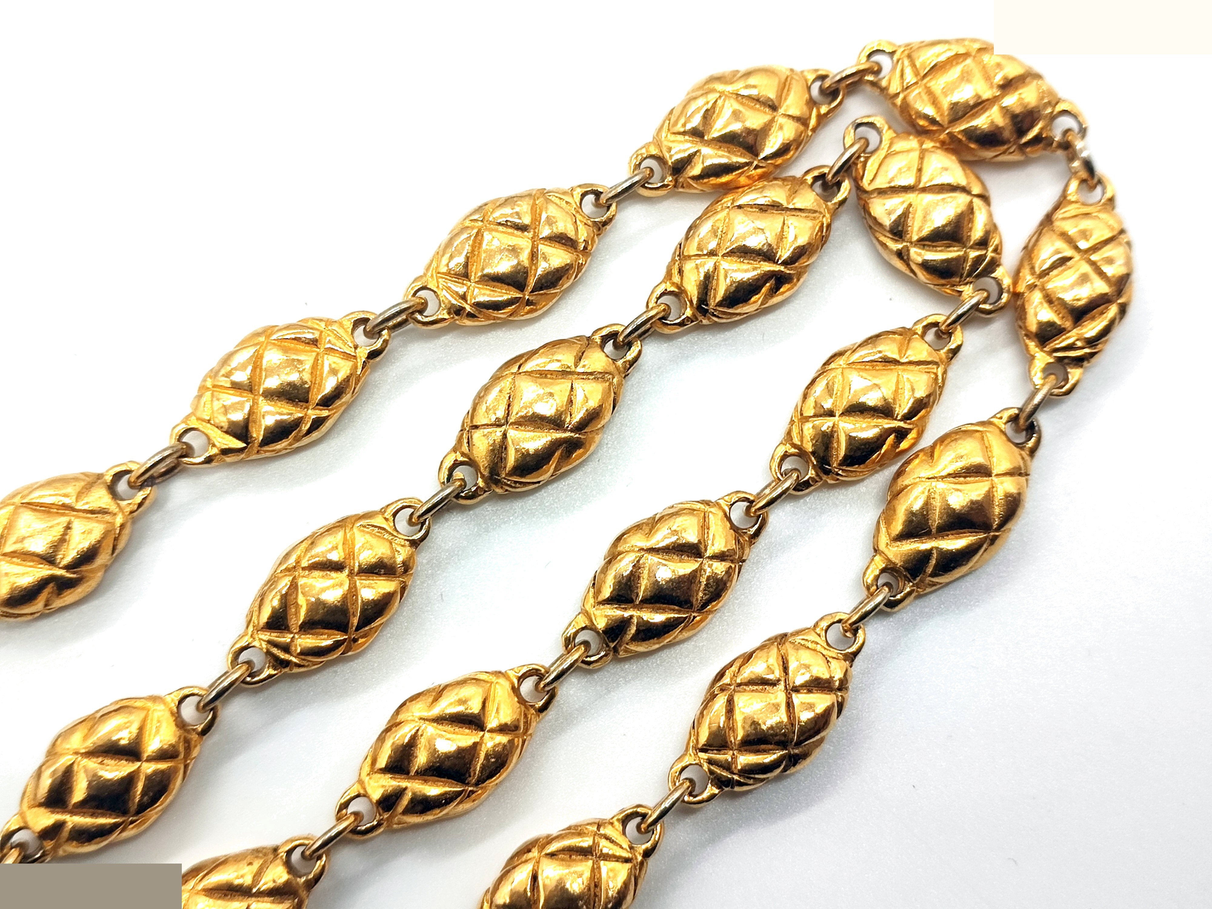Coco Mark Matelassé Necklace, neck circumference approximately 66cm — view 7
