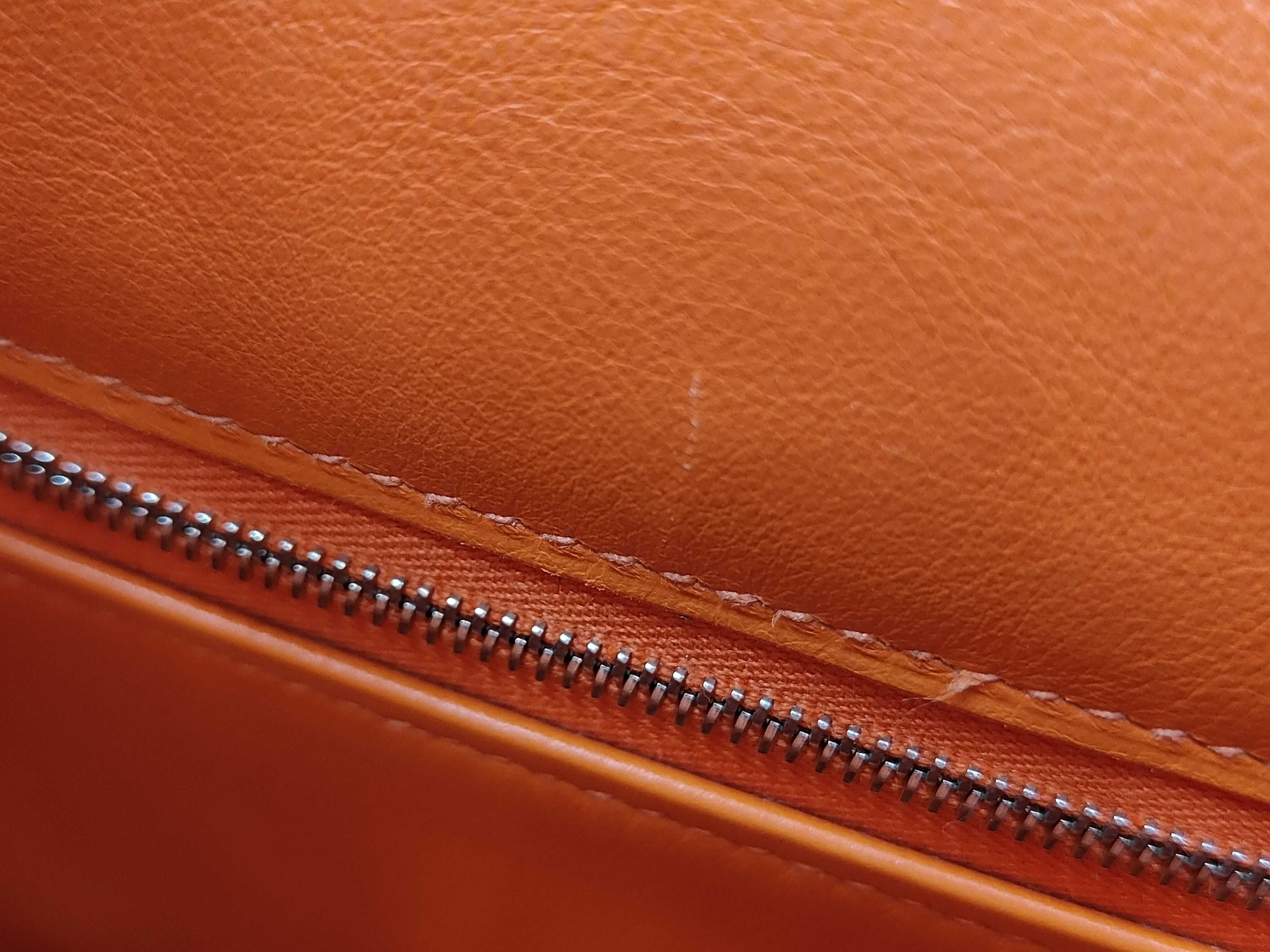 Kelly 28 K stamp Swift orange tote bag — view 15