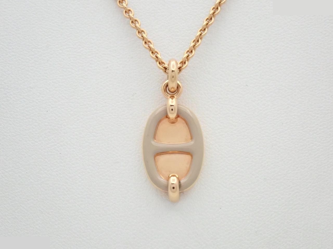 Gold Mini Maillon Necklace, Chain approx. 47cm