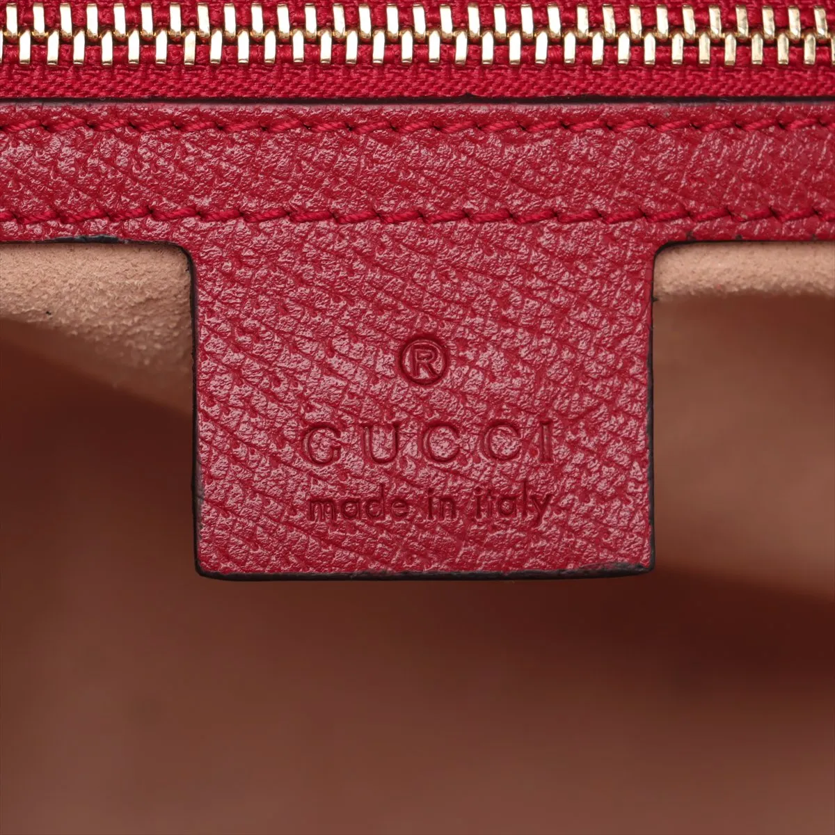 GG Flora PVC x Leather 2-Way Handbag, Red x Beige, 524532 — view 11