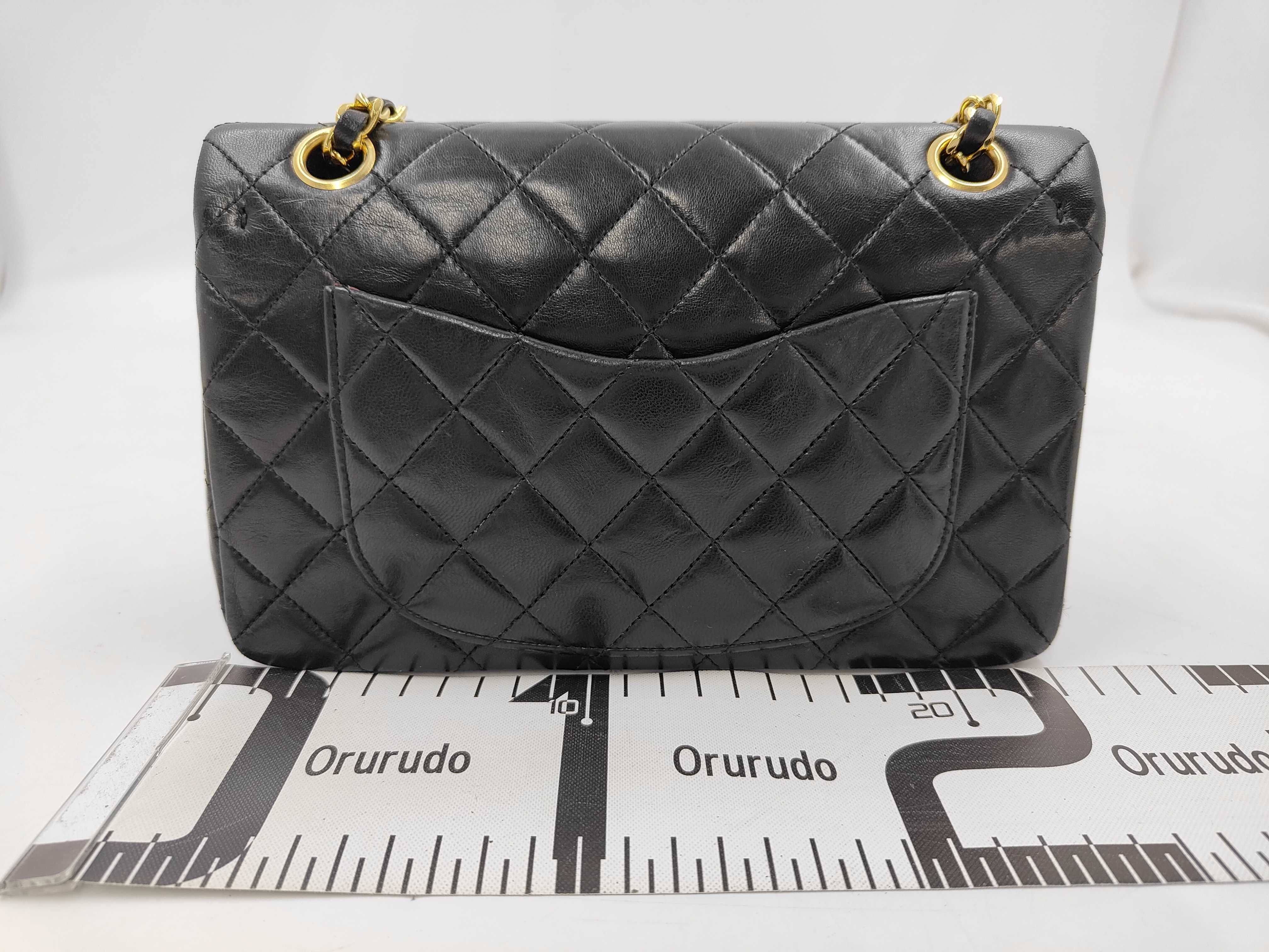 Lambskin Matelassé Turnlock Double Flap Double Chain Shoulder Bag — view 2