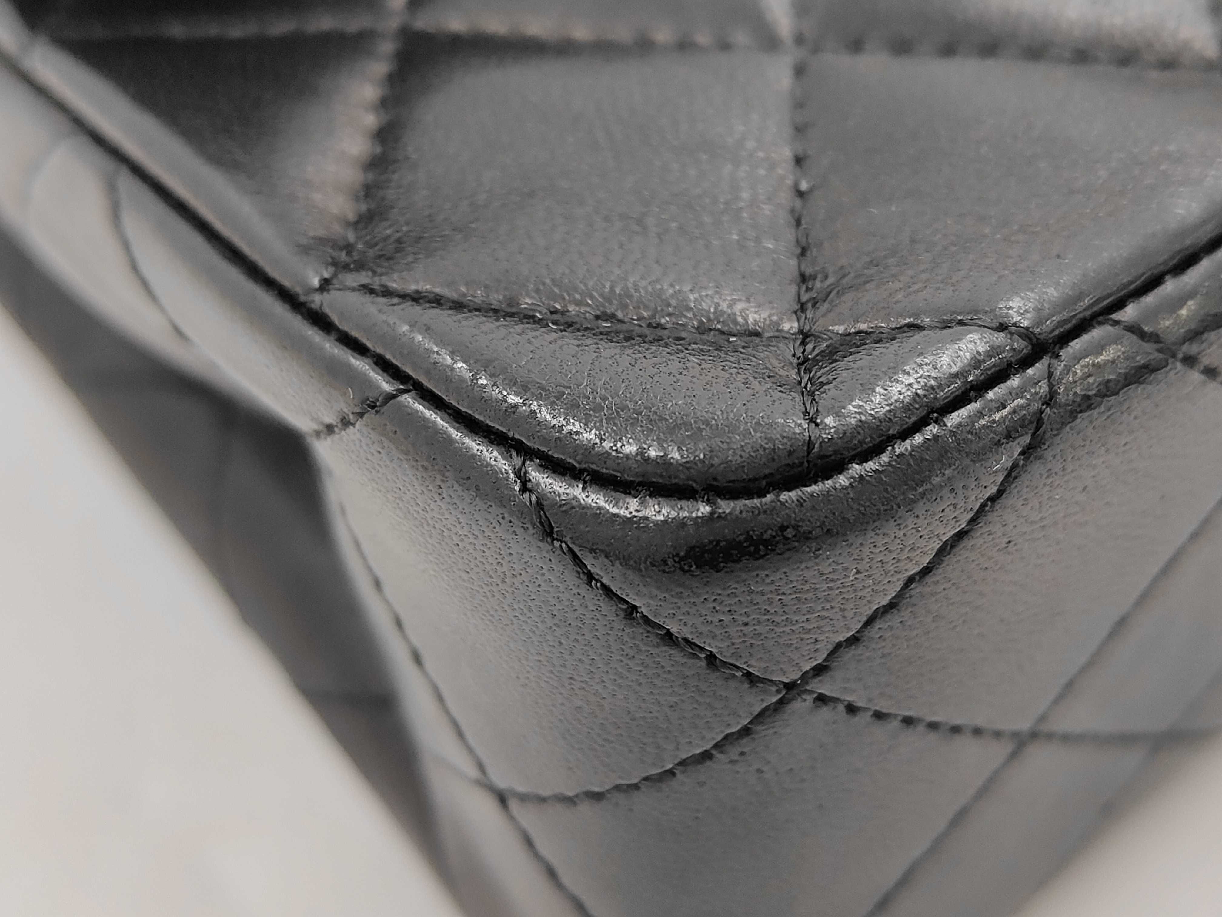 Lambskin Matelassé Turnlock Double Flap Double Chain Shoulder Bag — view 5