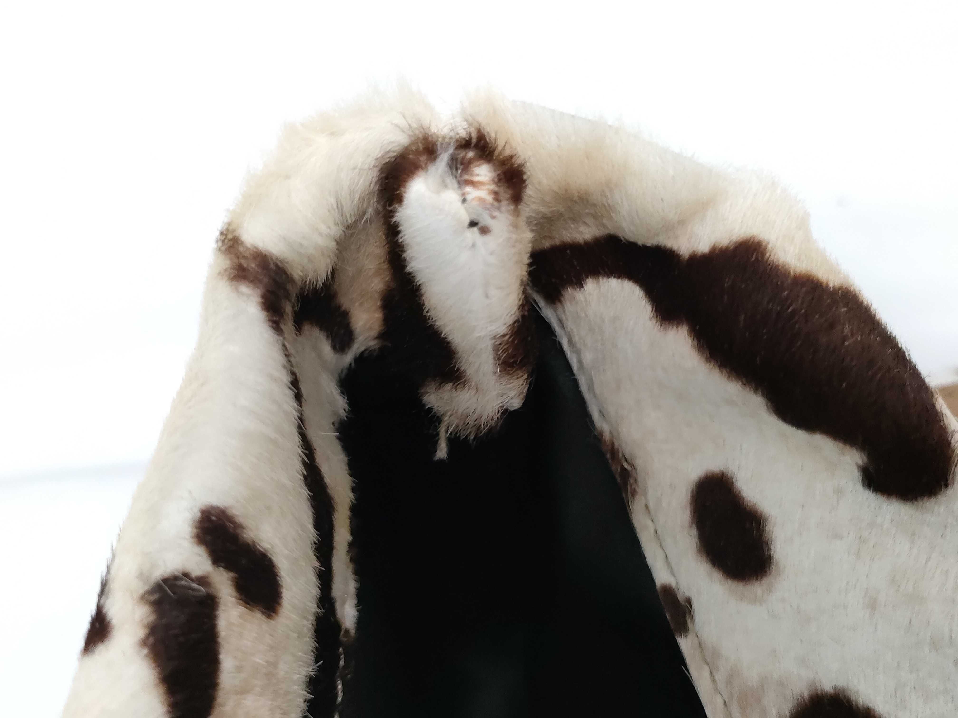 Calfskin Leopard Big Ribbon Handbag — view 14