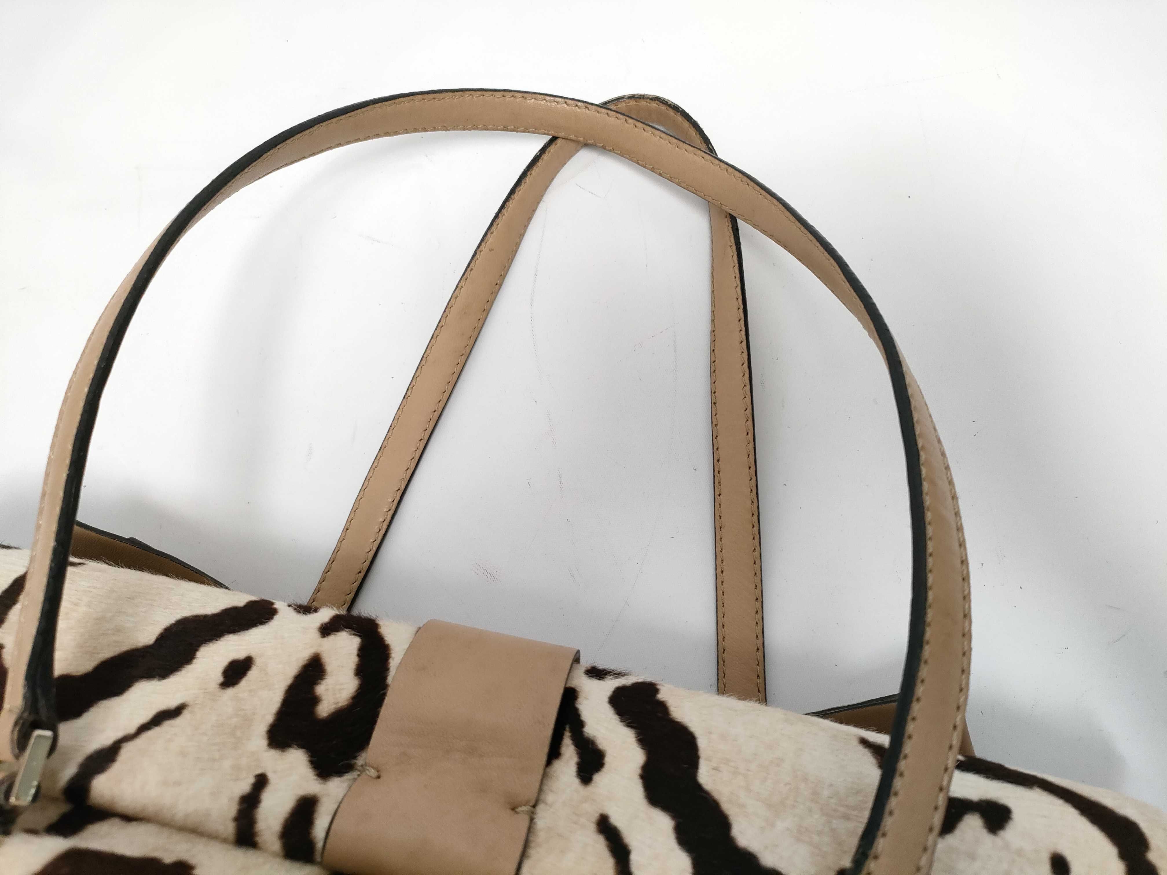 Calfskin Leopard Big Ribbon Handbag — view 3