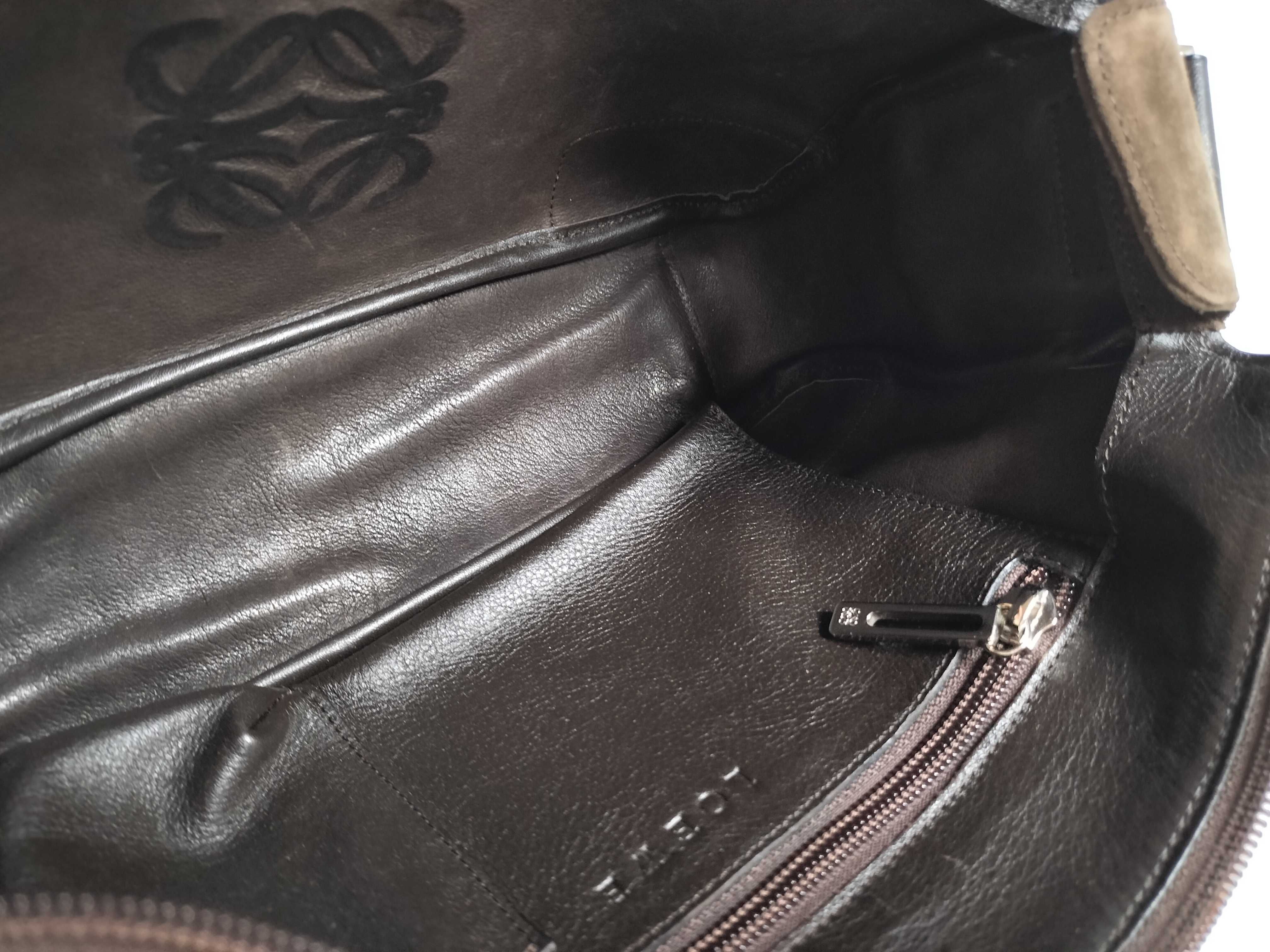 Suede Anagram One-Shoulder Bag, Brown Shoulder Bag — view 9