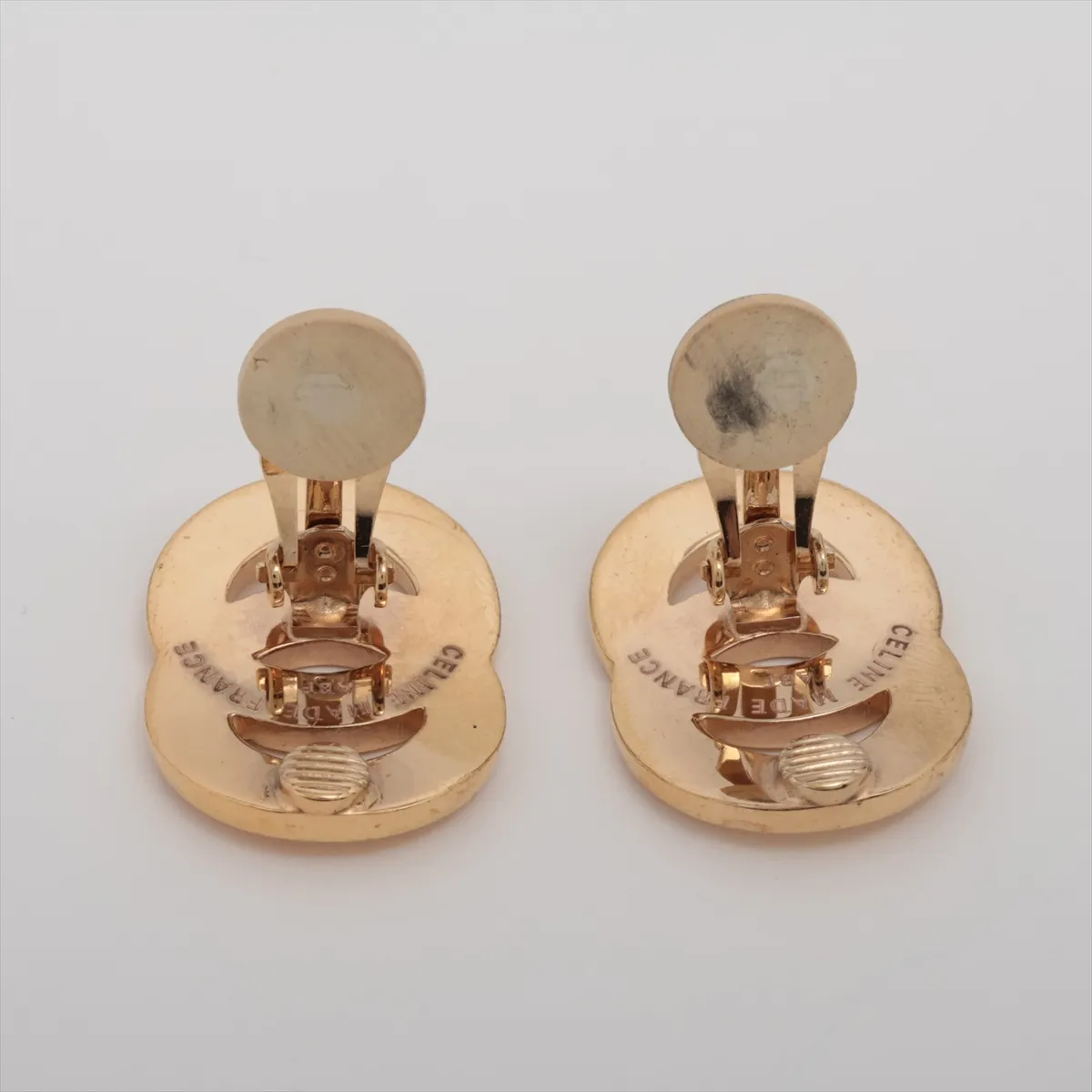 earrings (for both ears), GP gold. — view 4