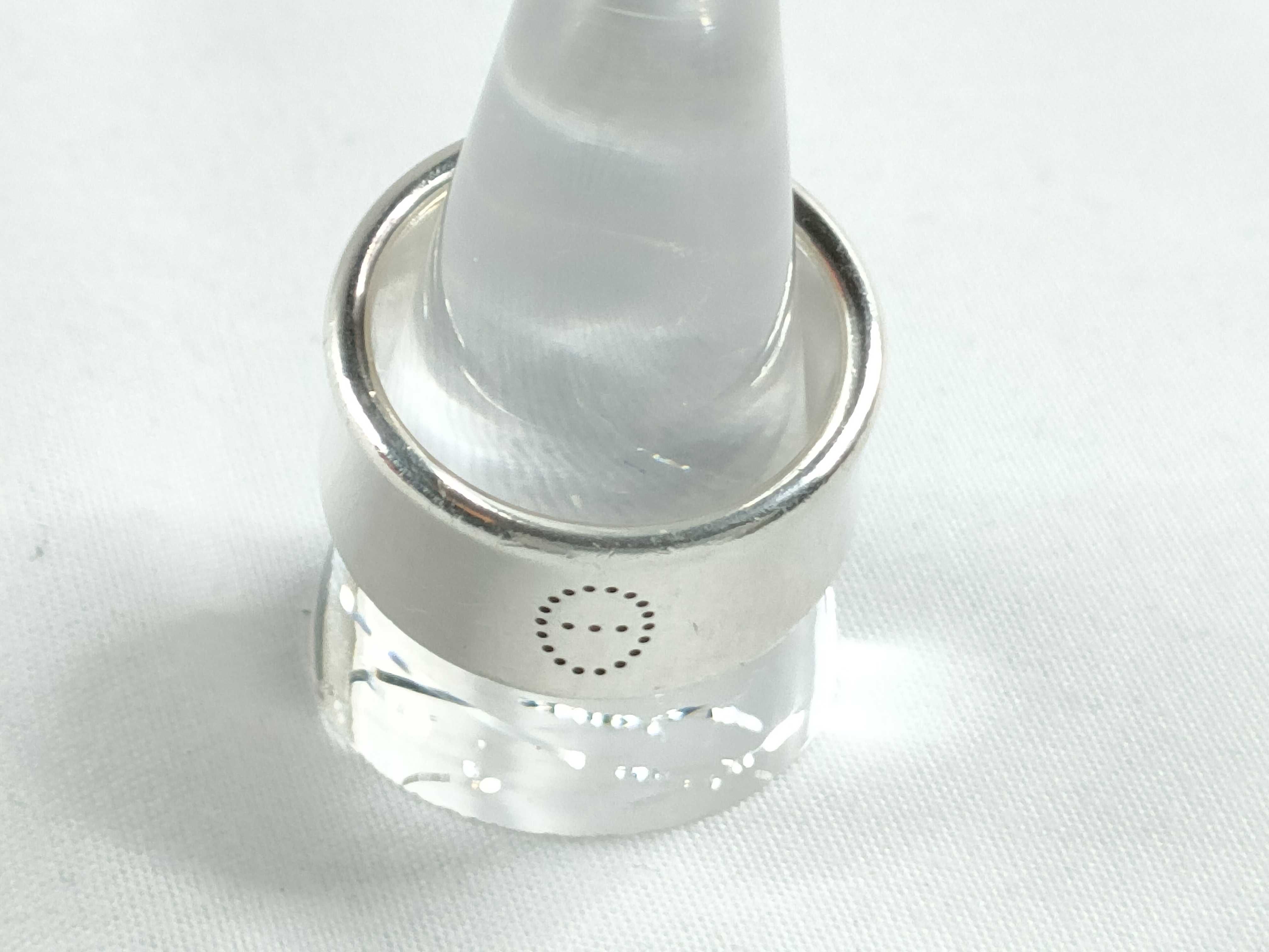 Hermès H-shaped punched ring, sterling silver 925 ring — view 3