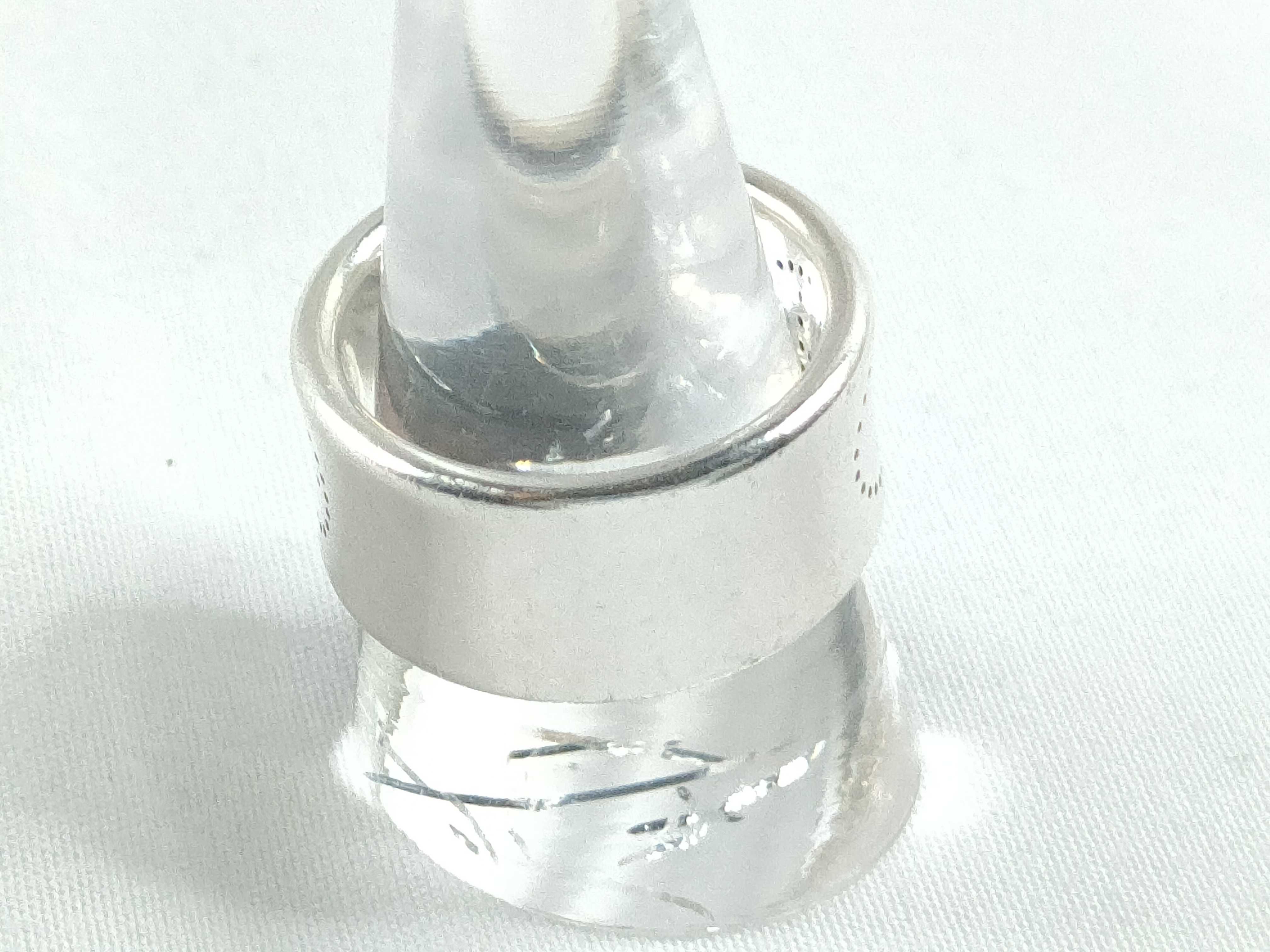 Hermès H-shaped punched ring, sterling silver 925 ring — view 4
