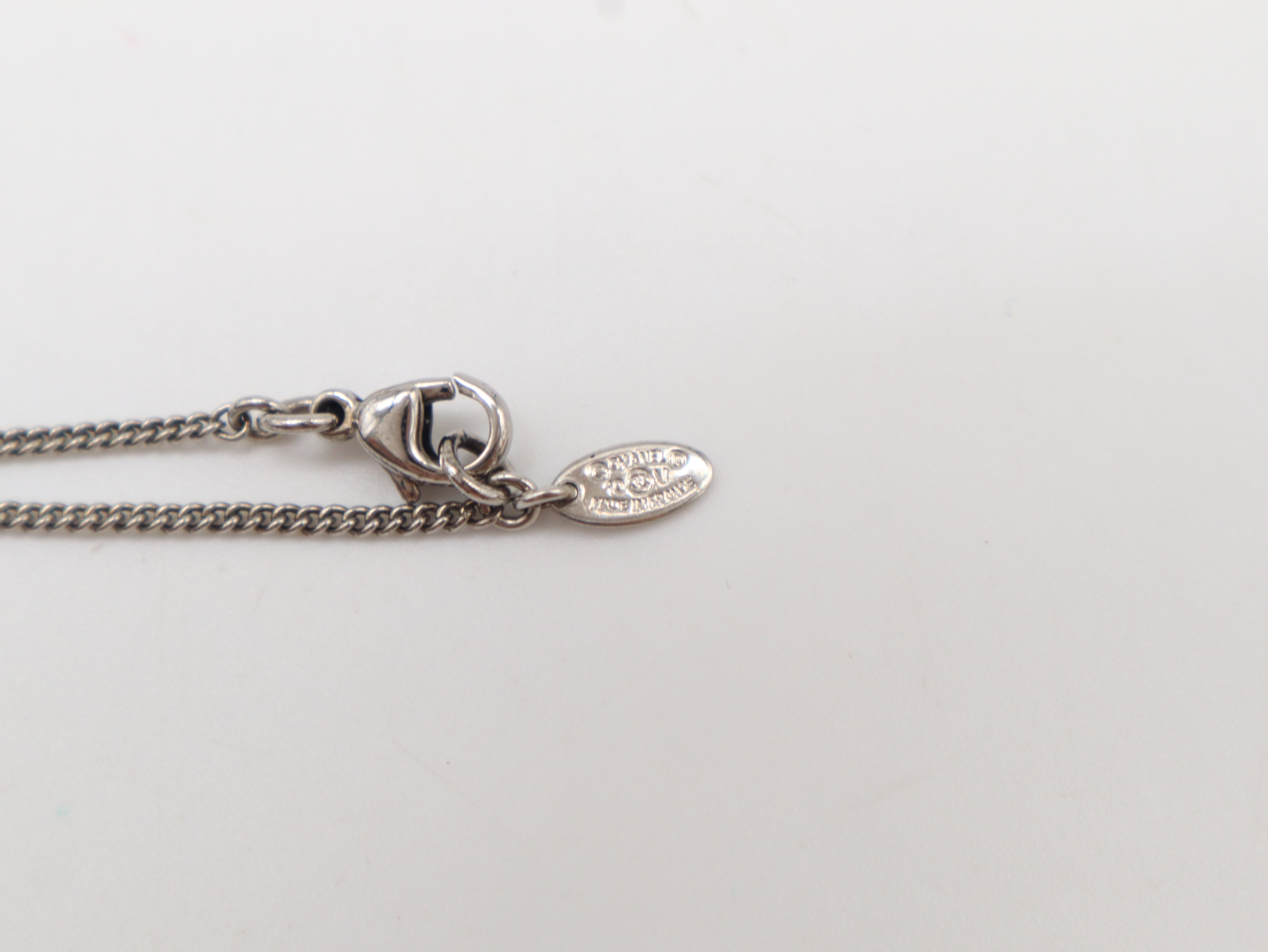 10V Rhinestone Coco Mark Necklace — view 4