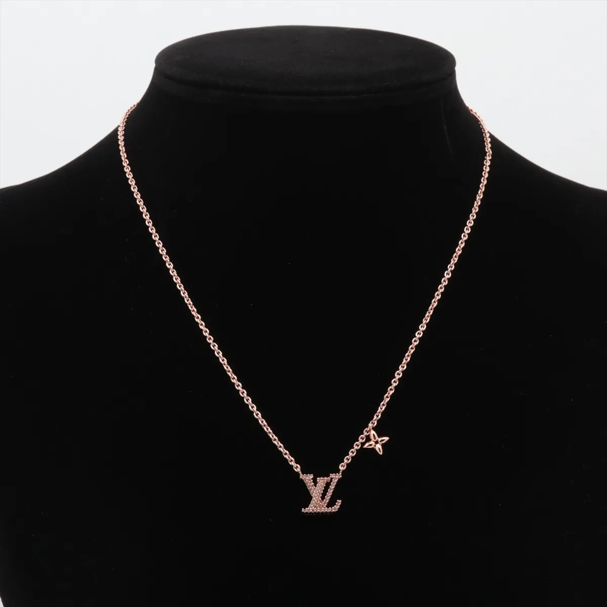 M00985 Collier LV Iconic TE5205 Necklace, GP x Rhinestone, Rose Gold, — view 5
