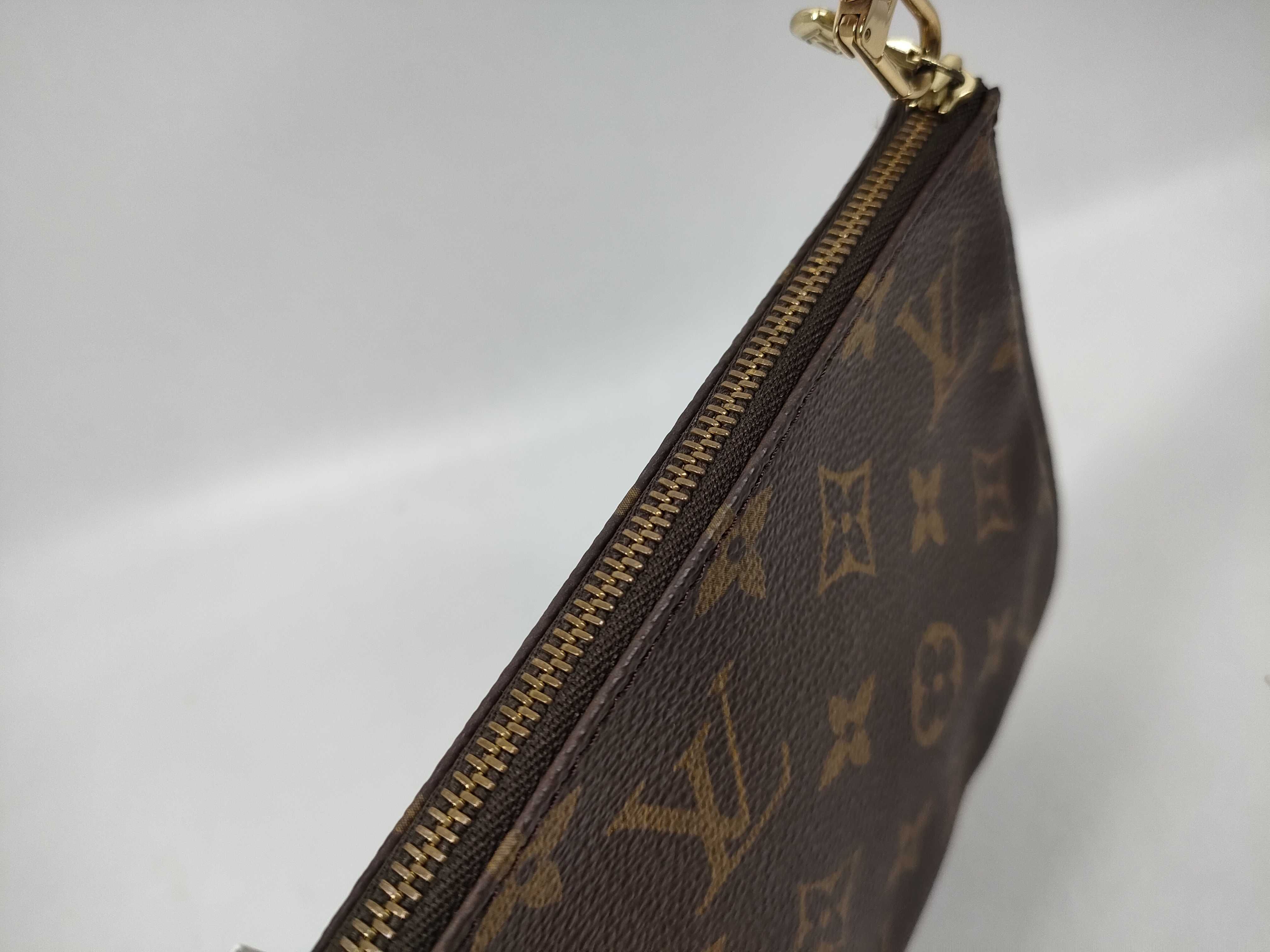 Monogram Sac Shopping Bag with attached pouch — view 6