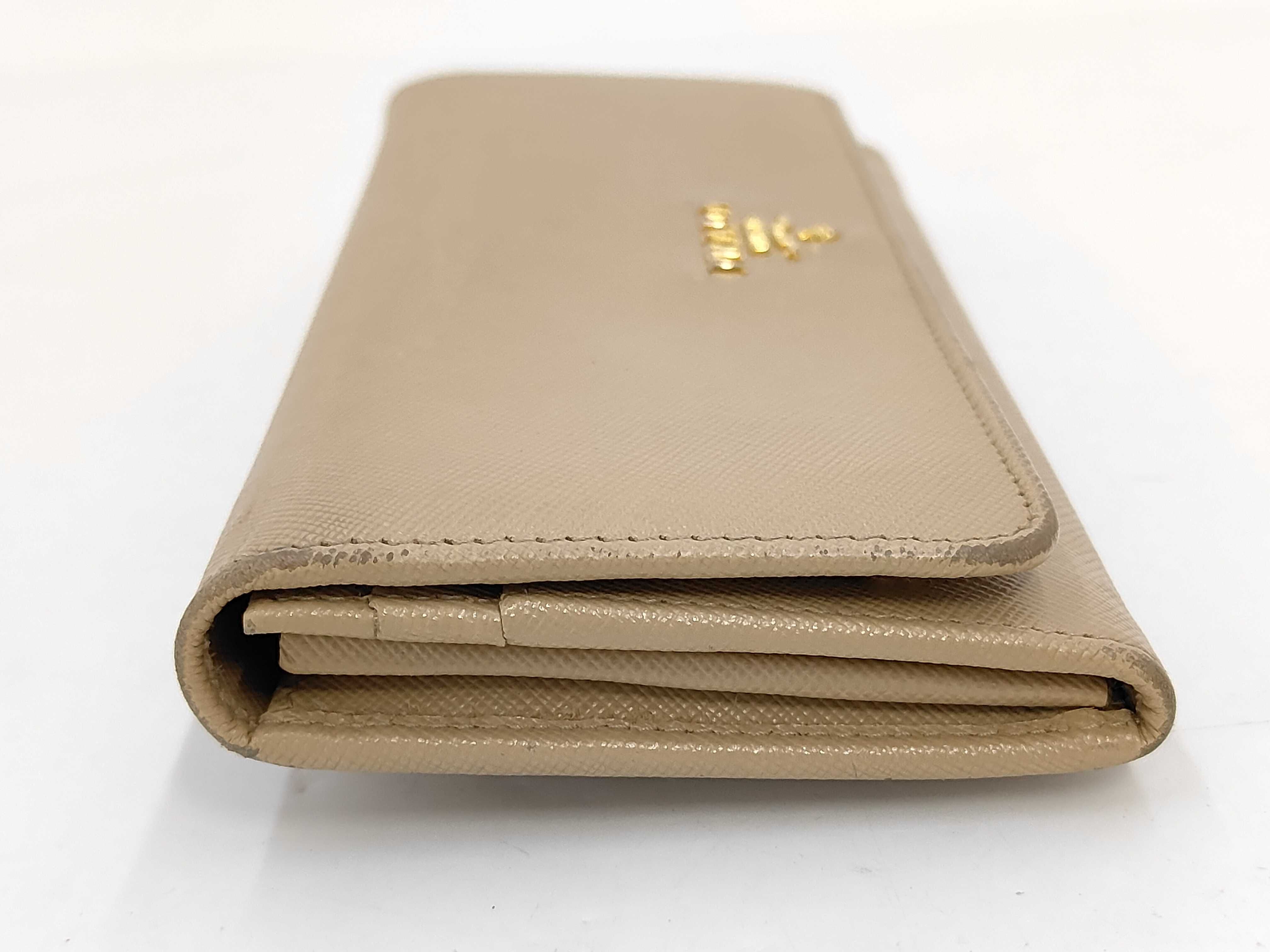 long wallet Saffiano beige wallet — view 8