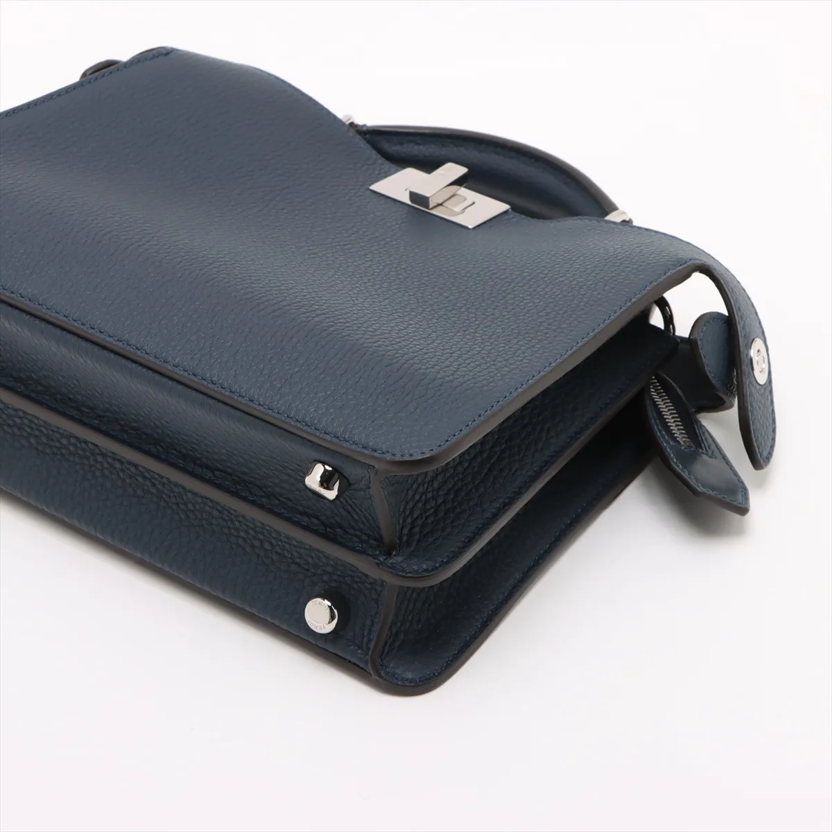 Peekaboo IC U Small Leather 2WAY Handbag Blue 7VA530 — view 3
