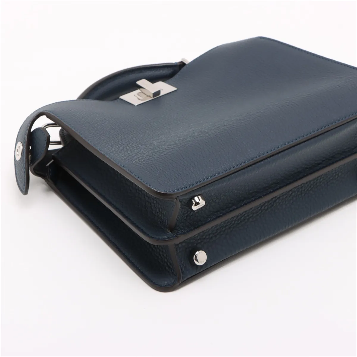 Peekaboo IC U Small Leather 2WAY Handbag Blue 7VA530 — view 4