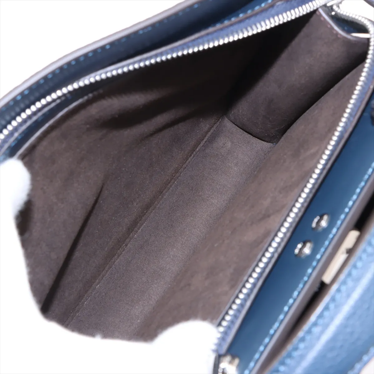 Peekaboo IC U Small Leather 2WAY Handbag Blue 7VA530 — view 9