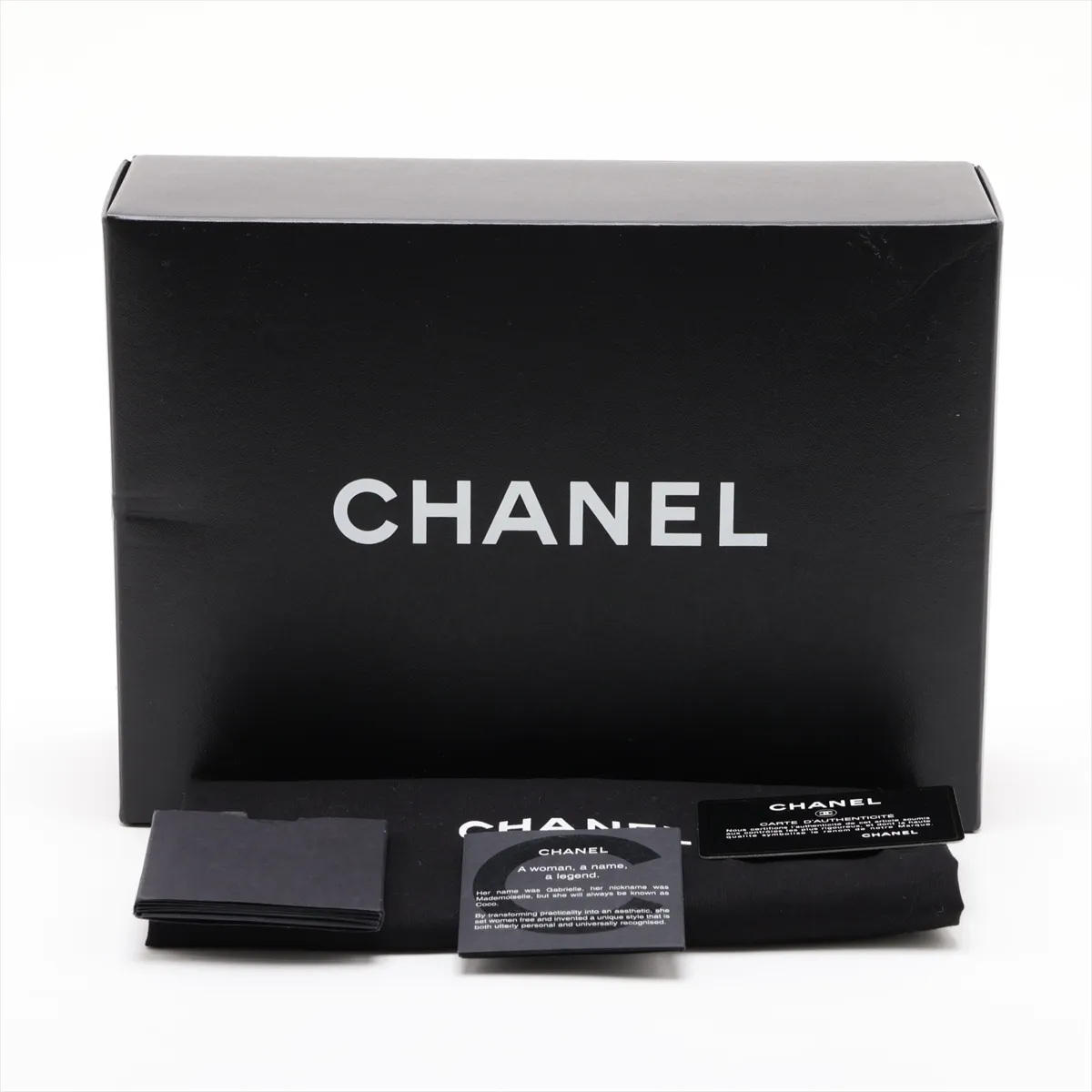 [Individually packaged] Chanel Matelassé 25 Lambskin Double Flap Double Chain Bag, Black with Gold Hardware, 6894592, Series 6, A01112 — view 12