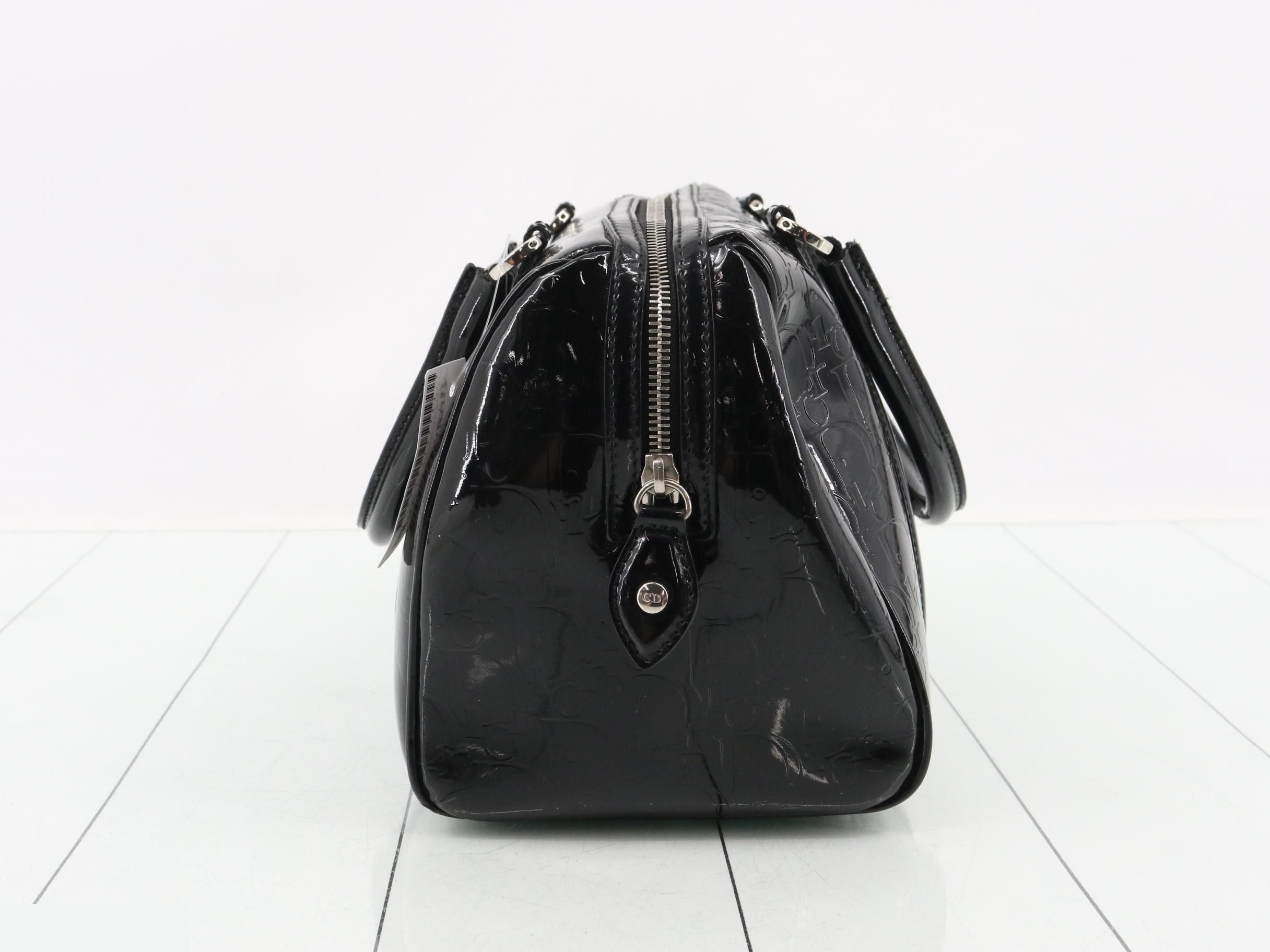 Trotter patent leather handbag, black — view 4