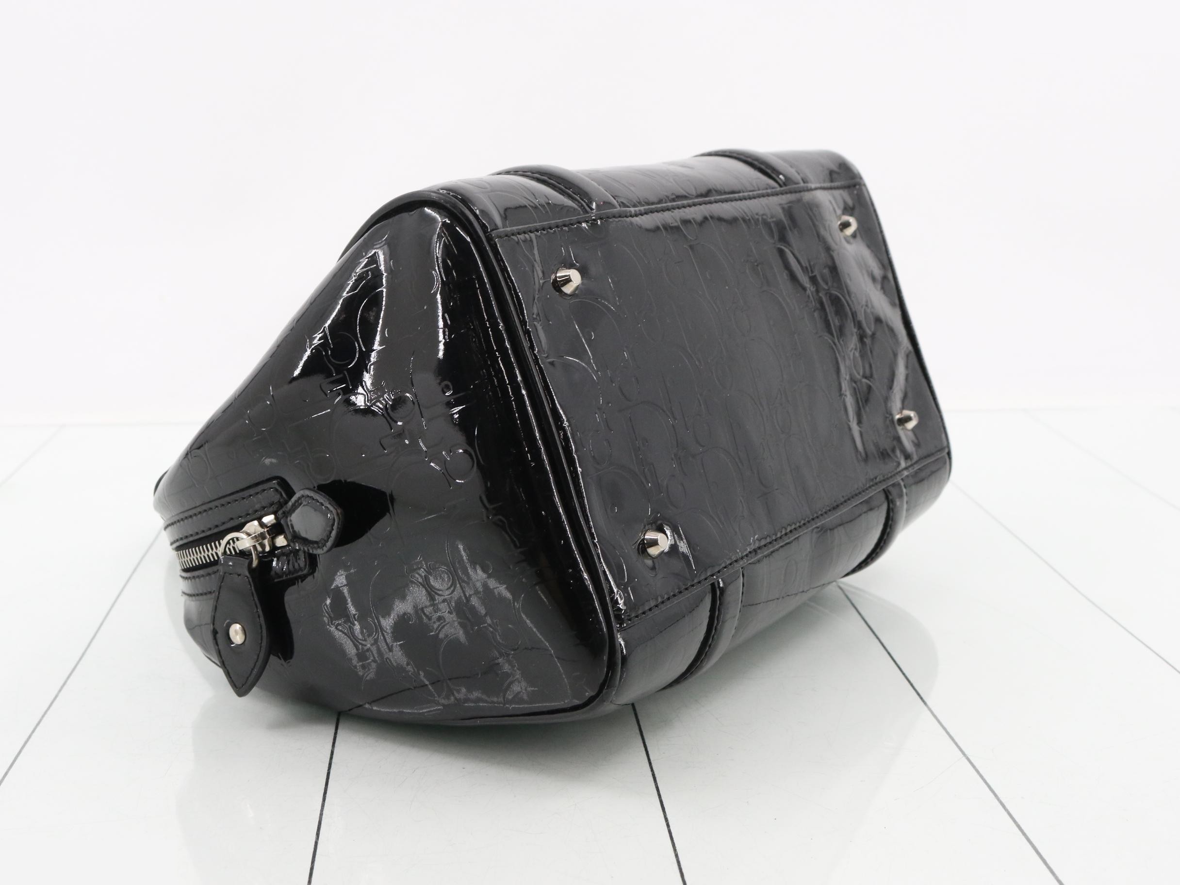 Trotter patent leather handbag, black — view 5