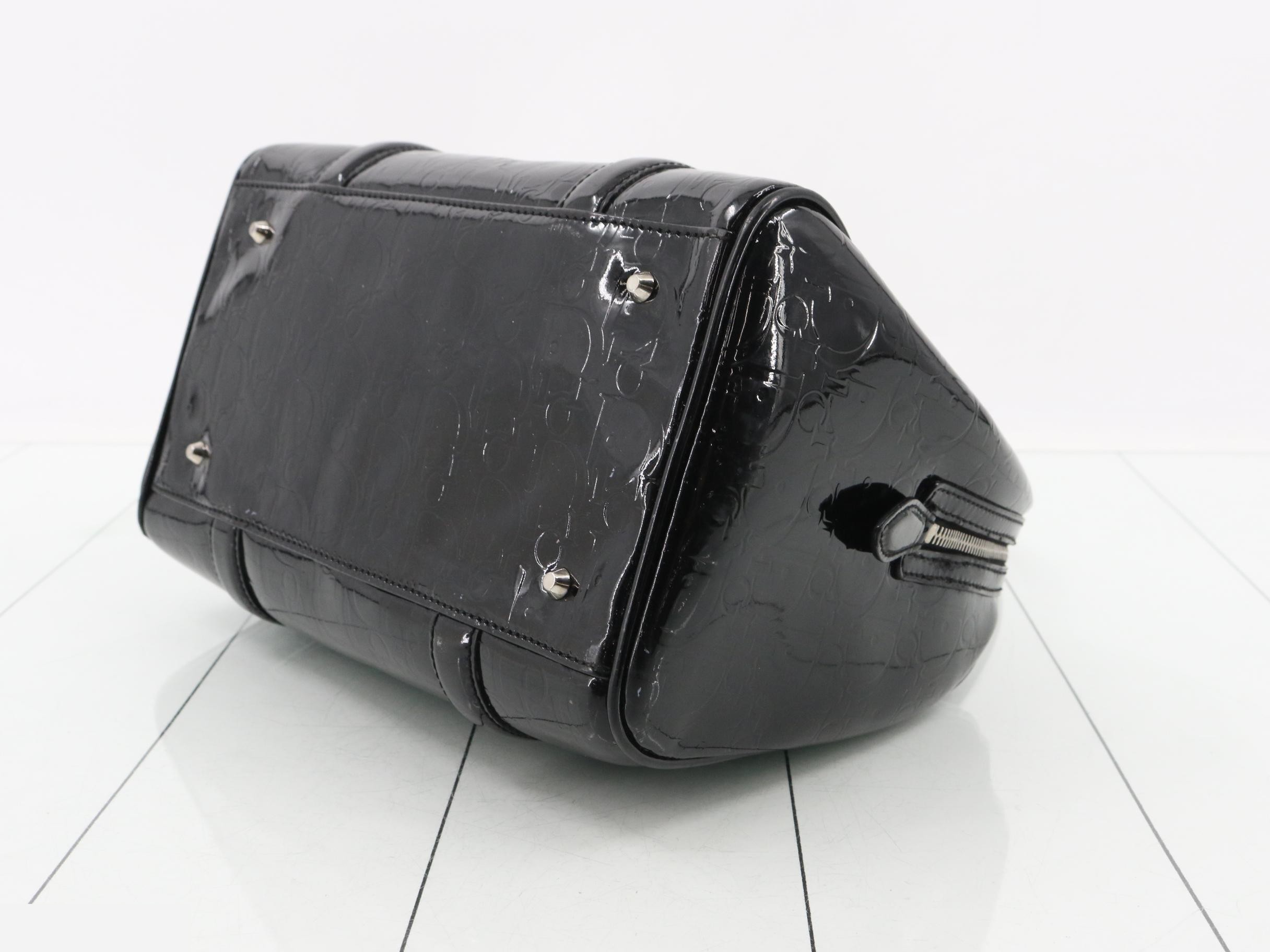 Trotter patent leather handbag, black — view 6