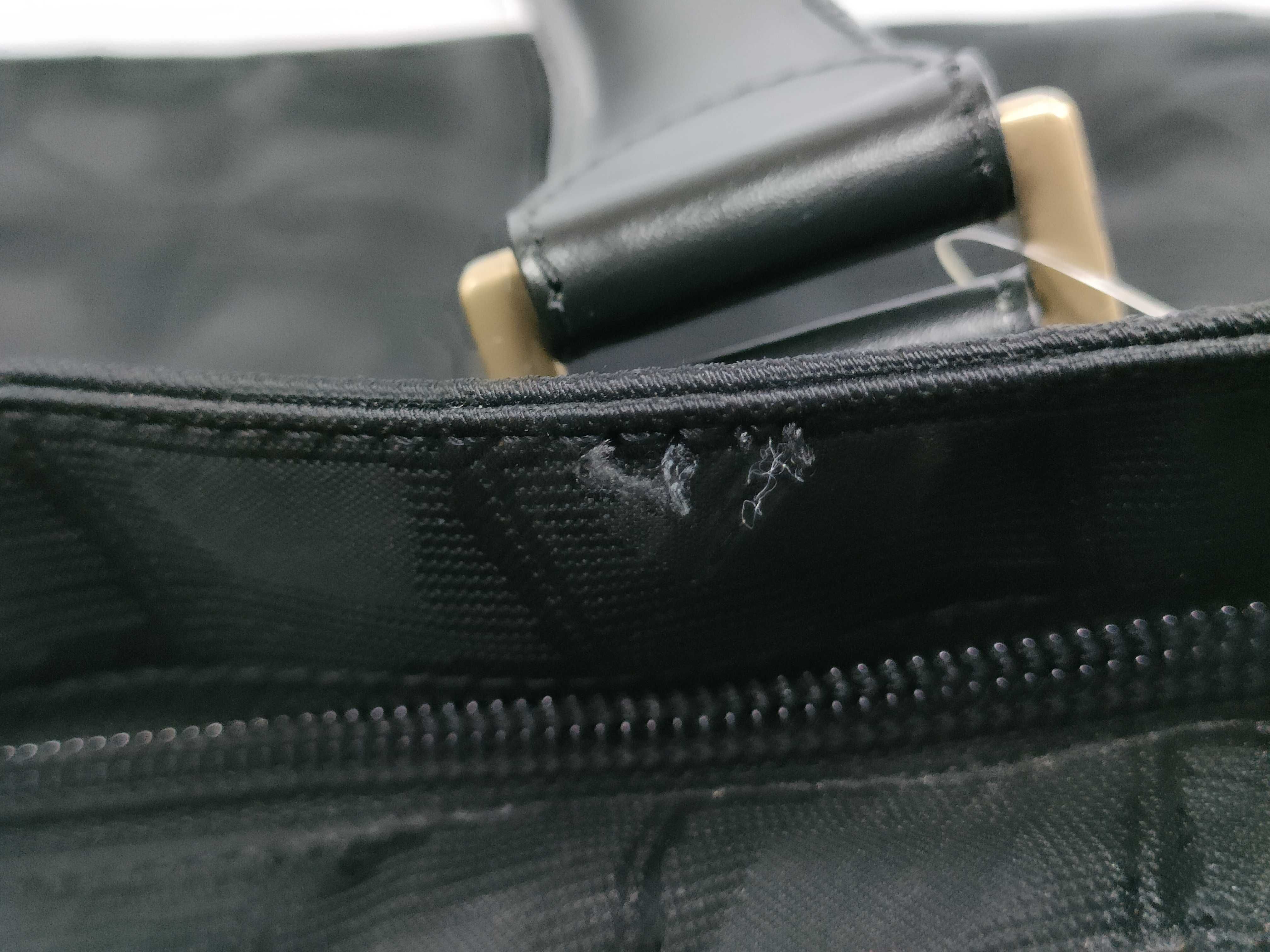 New Travel Line Coco Mark Charm Gold Hardware Black Handbag — view 13