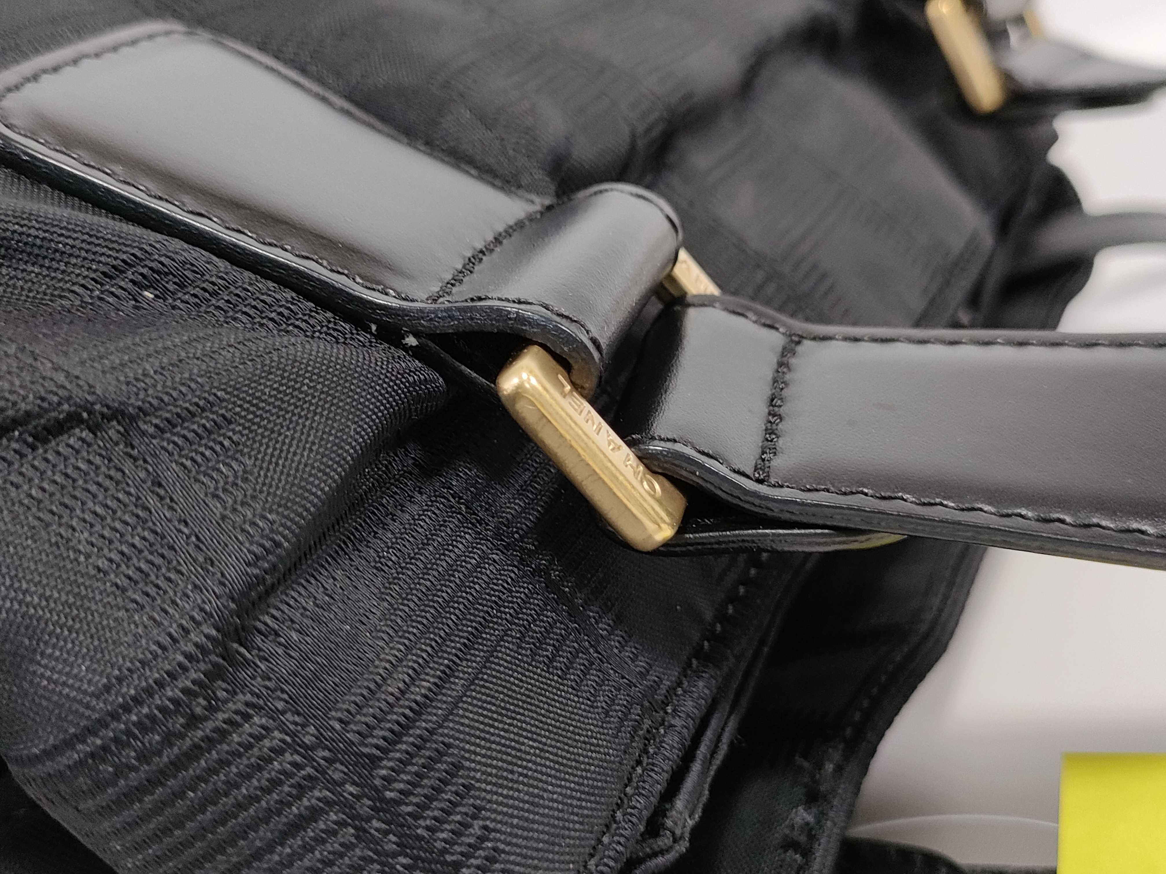 New Travel Line Coco Mark Charm Gold Hardware Black Handbag — view 5