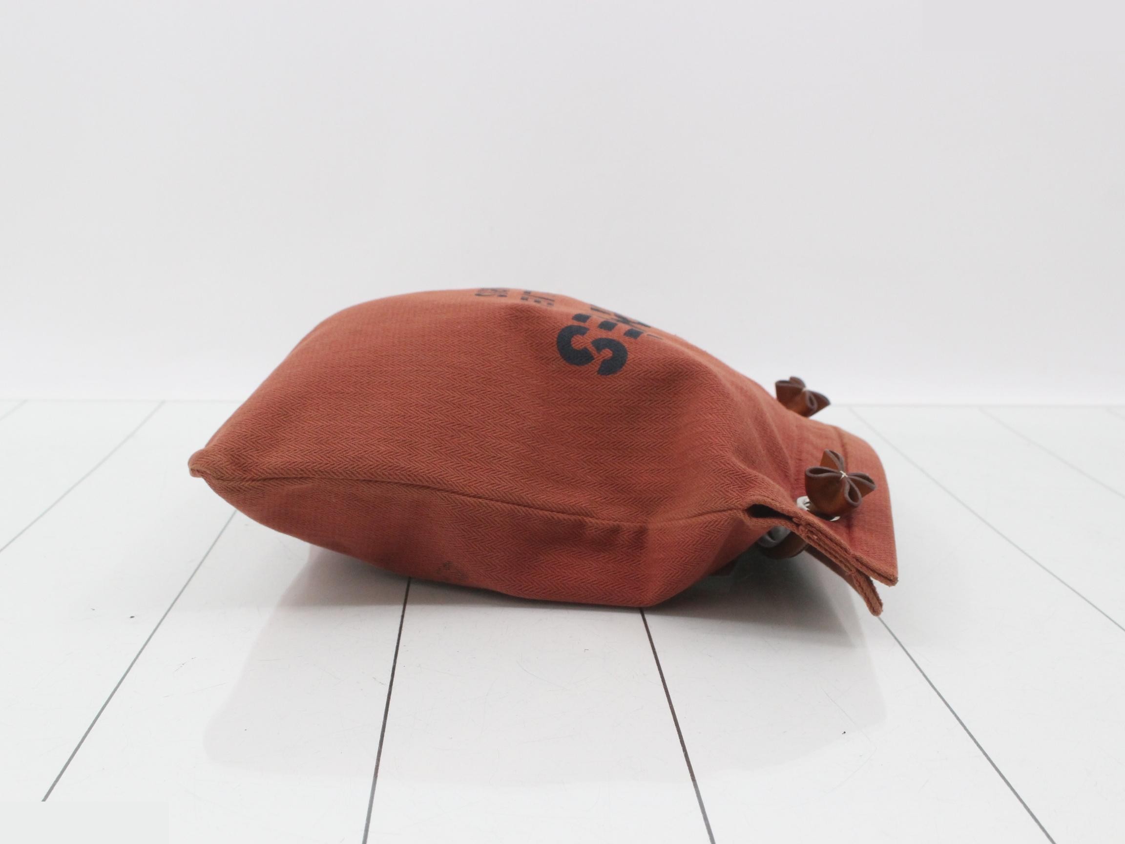 Aline PM Terracotta Canvas Leather — view 3