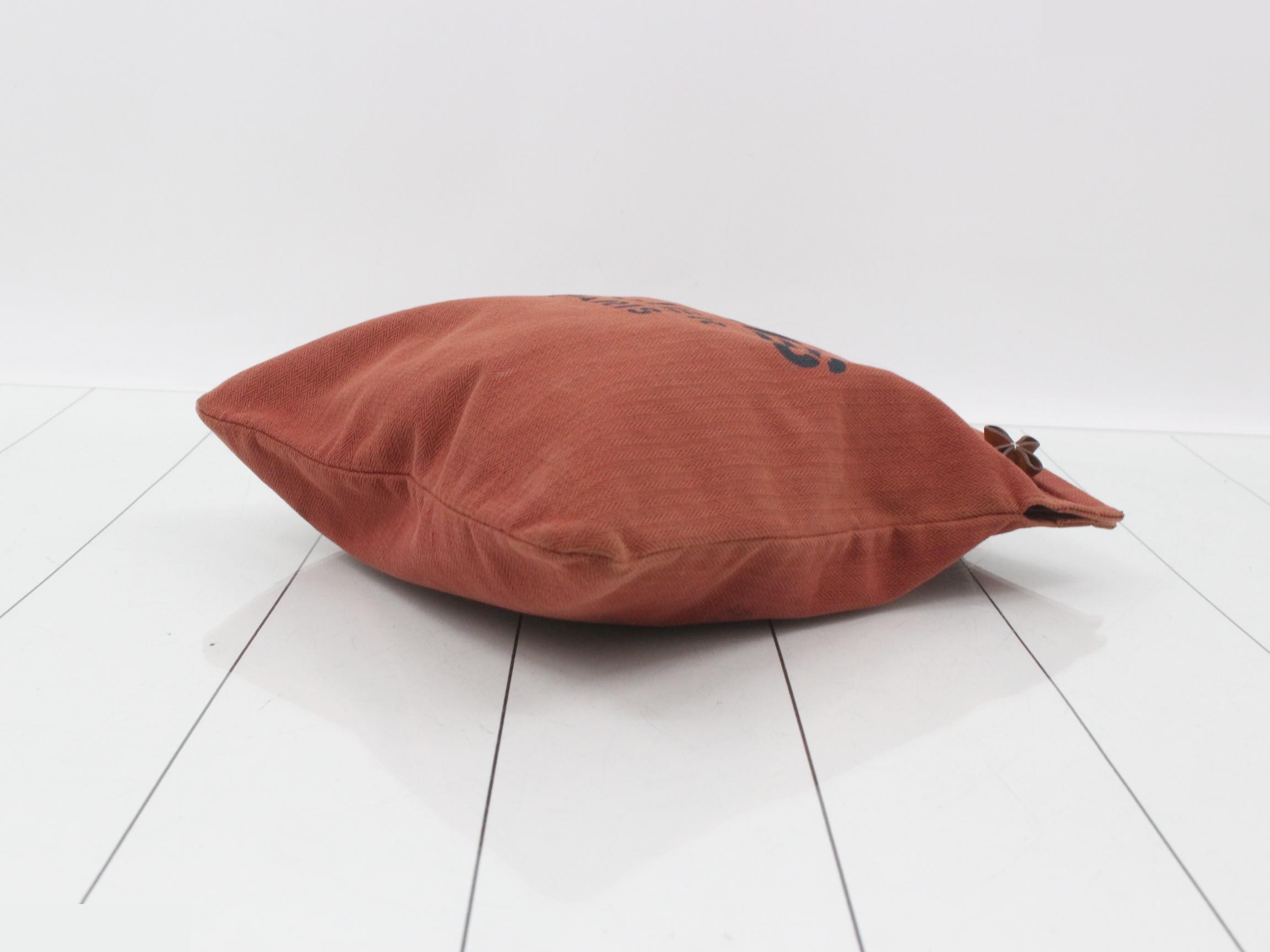 Aline PM Terracotta Canvas Leather — view 6