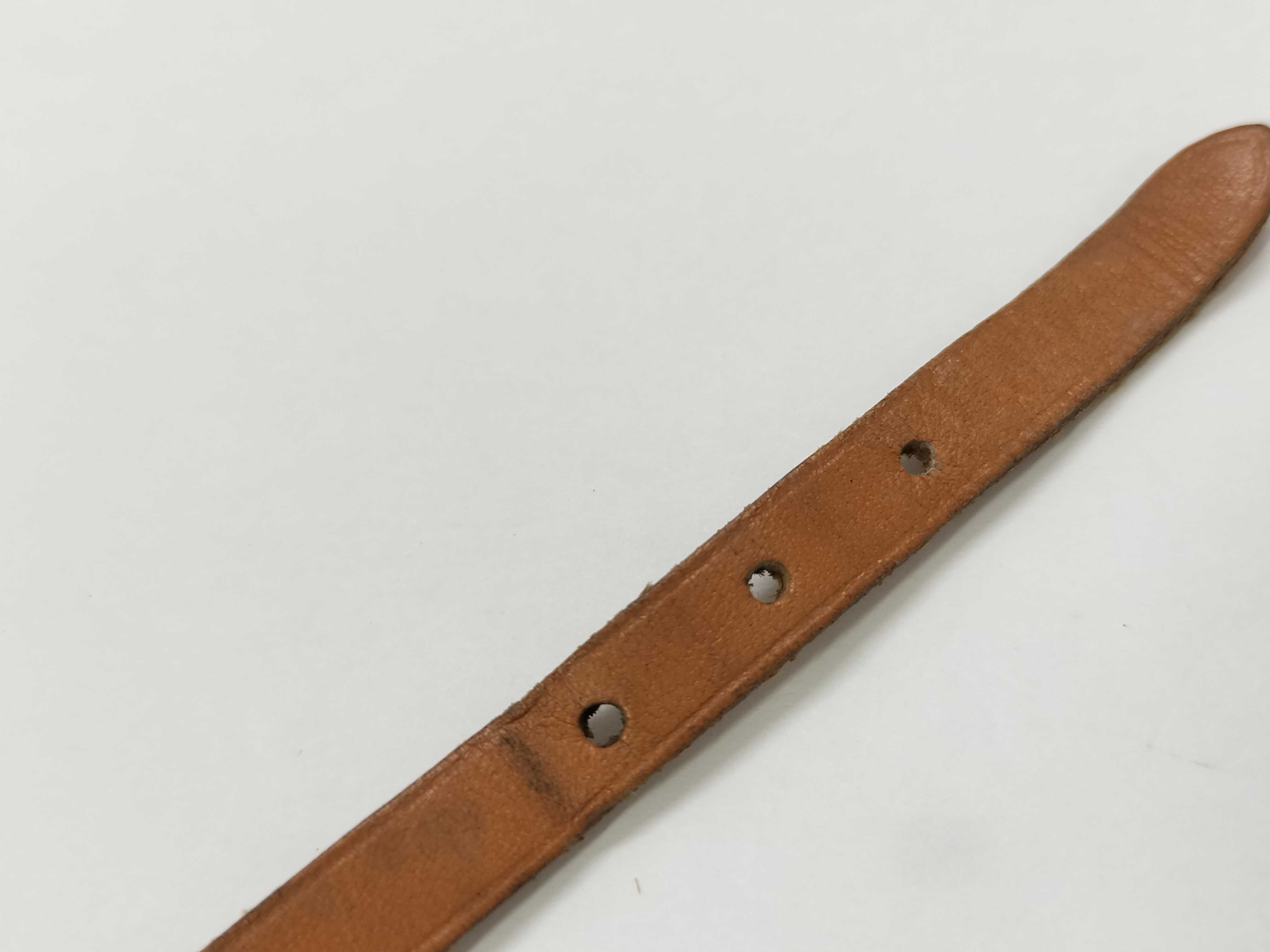 Api Leather Brown Silver Bracelet Choker Necklace — view 6
