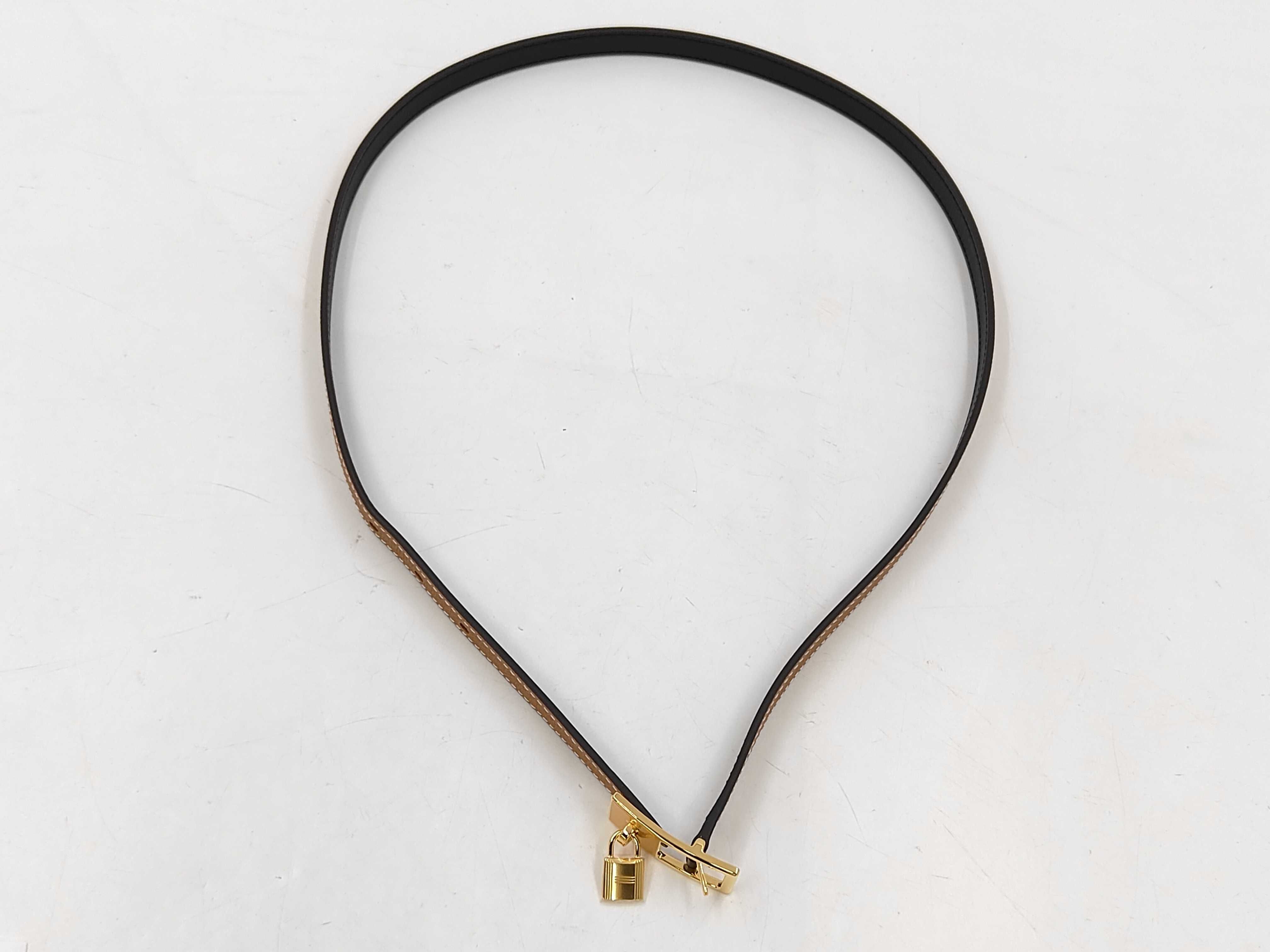 Belt "Lucky" 15 Black/Gold with Gold Hardware — view 2