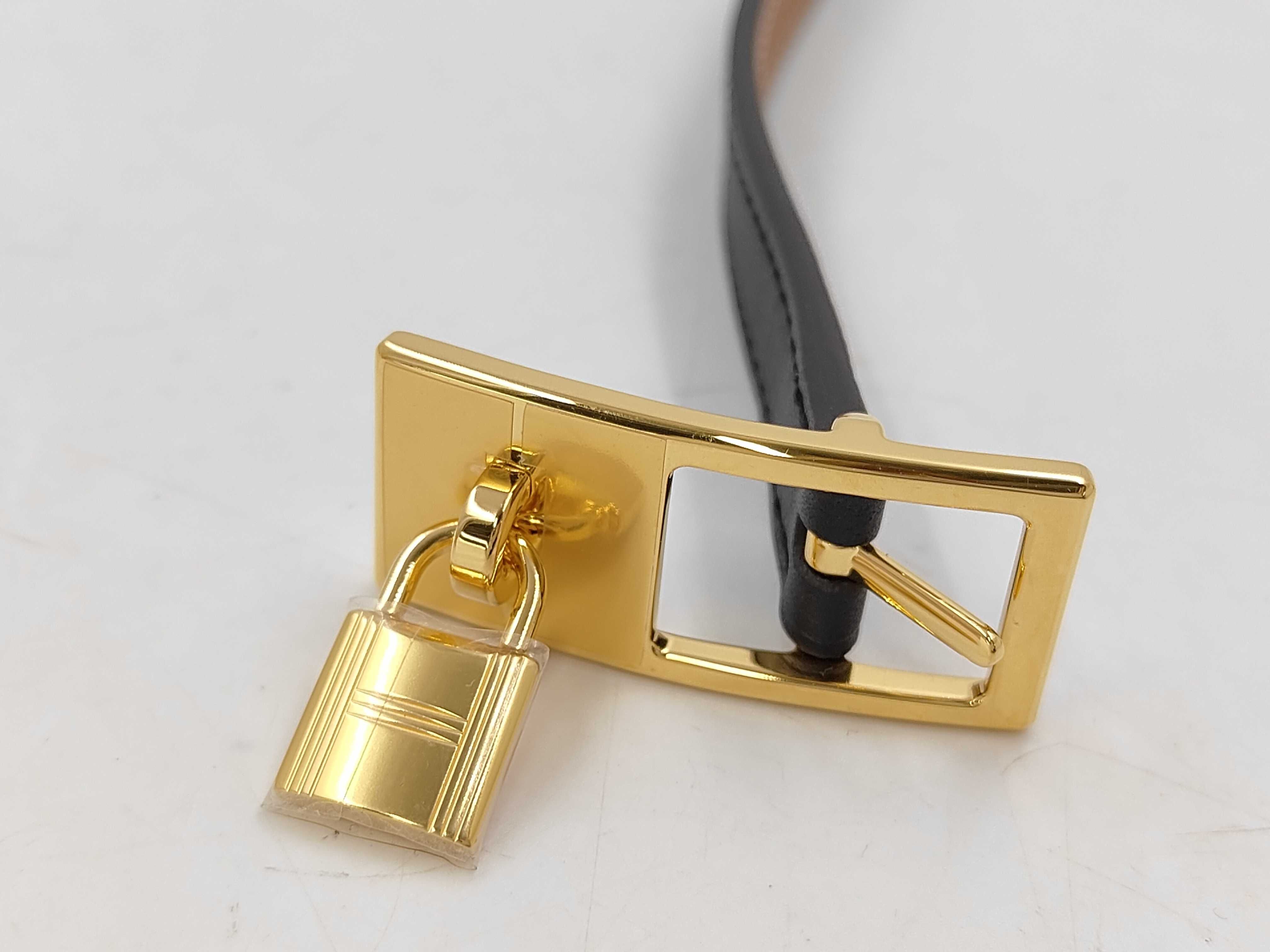 Belt "Lucky" 15 Black/Gold with Gold Hardware — view 3