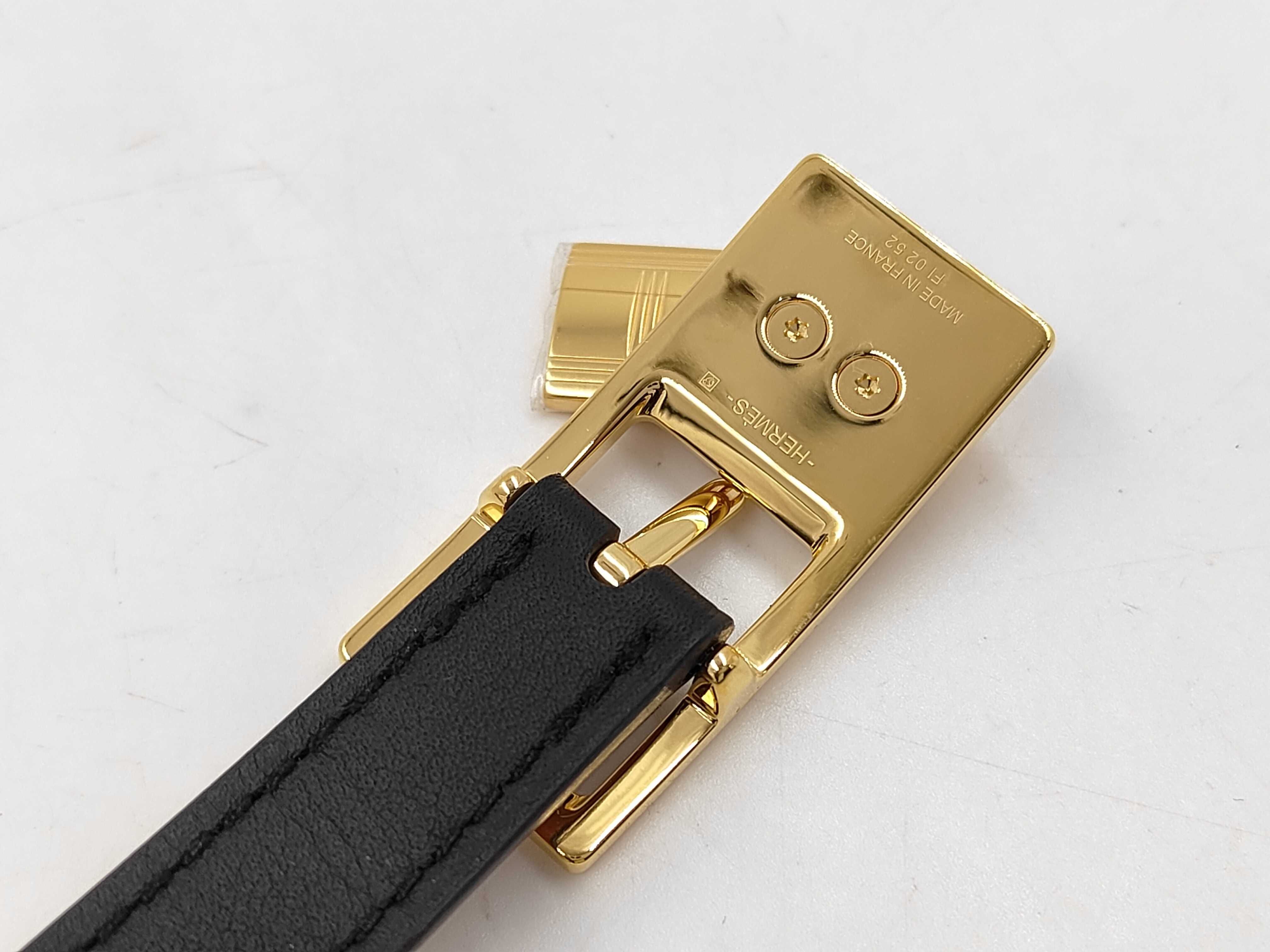 Belt "Lucky" 15 Black/Gold with Gold Hardware — view 8