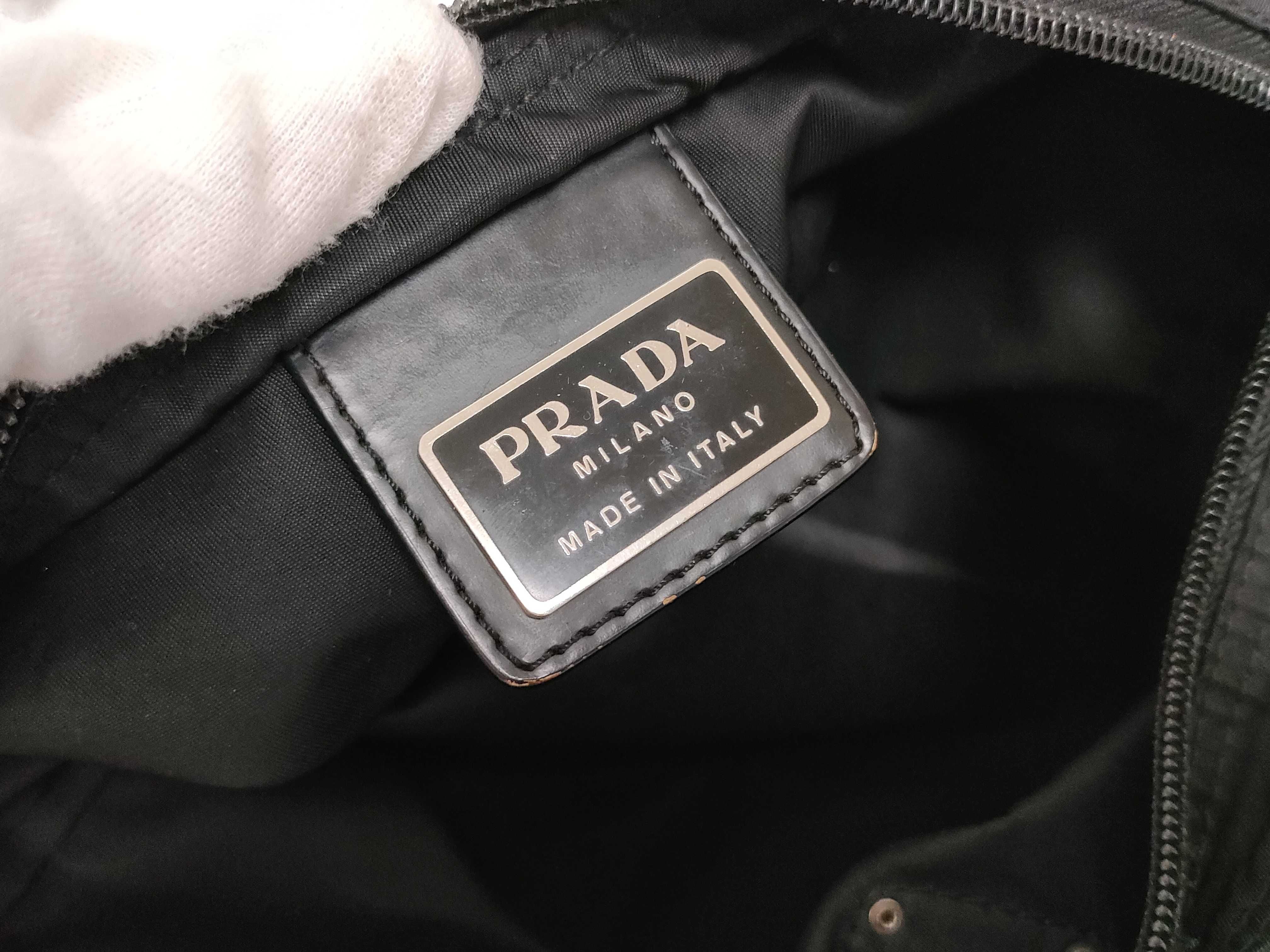 Nylon Sacoche Logo Handbag — view 9