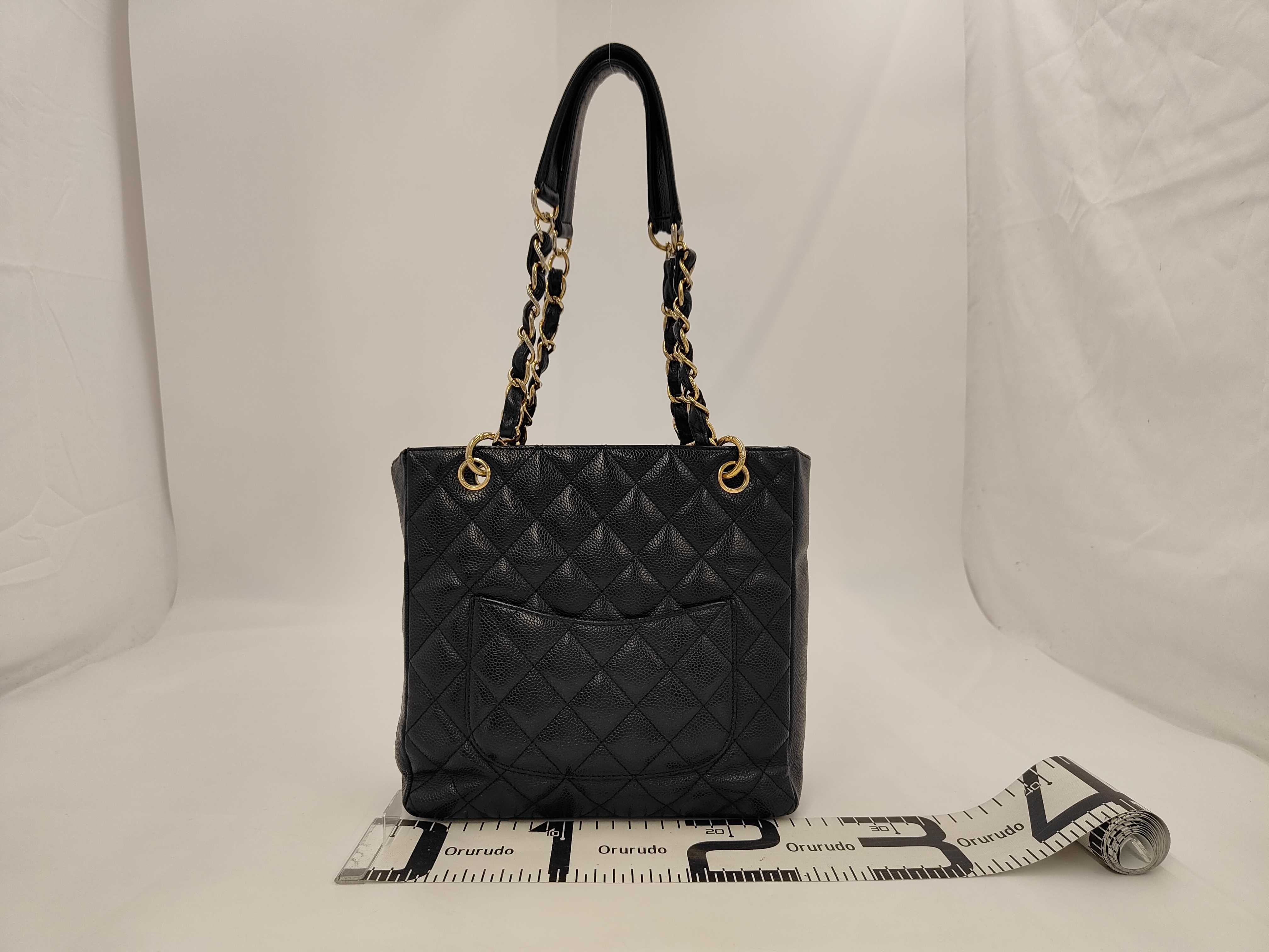 PST Caviar Black Tote Bag — view 2