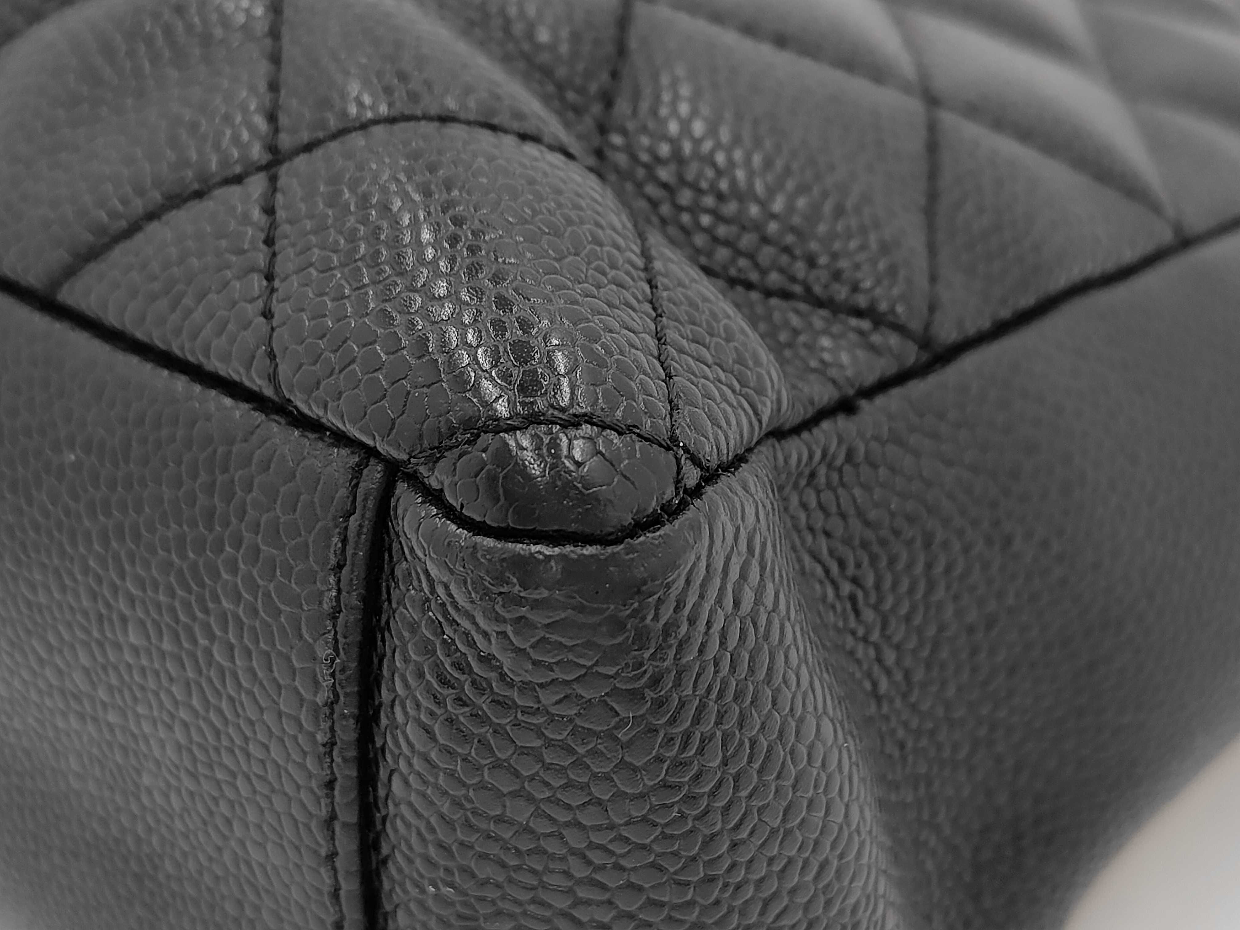 PST Caviar Black Tote Bag — view 4